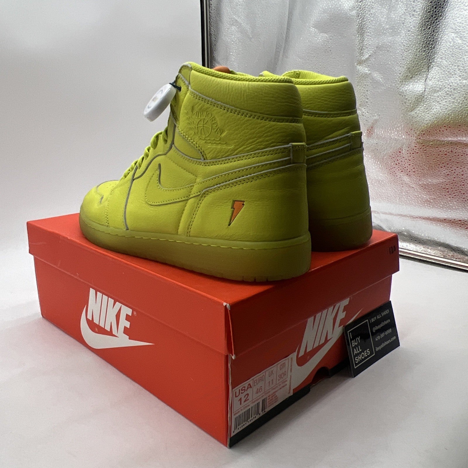 Size 12 - Air Jordan 1 Retro OG G8RD High Cyber (AJ5997-345)