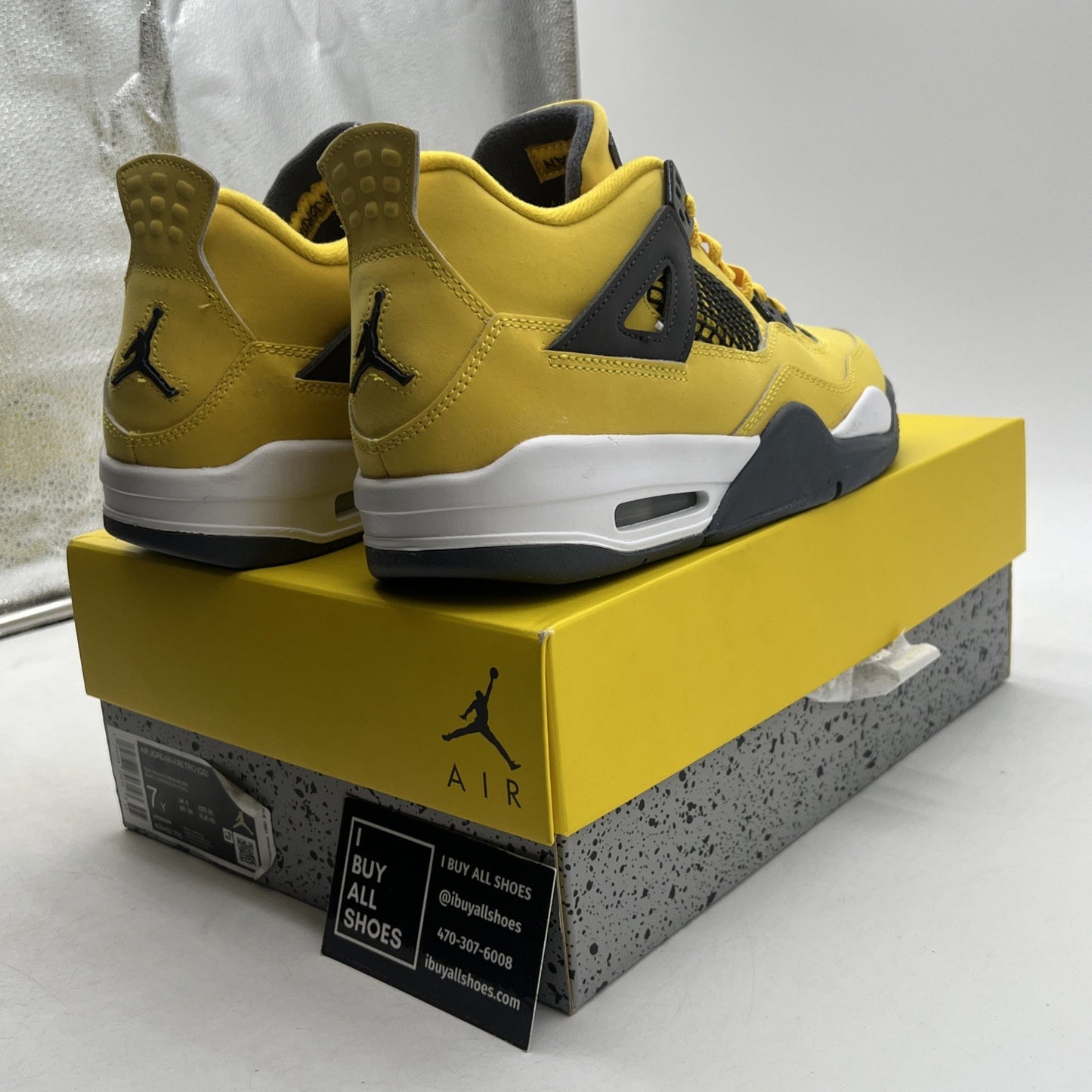 Size 7Y - Air Jordan 4 Retro GS Tour Yellow 2021 - (408452-700)