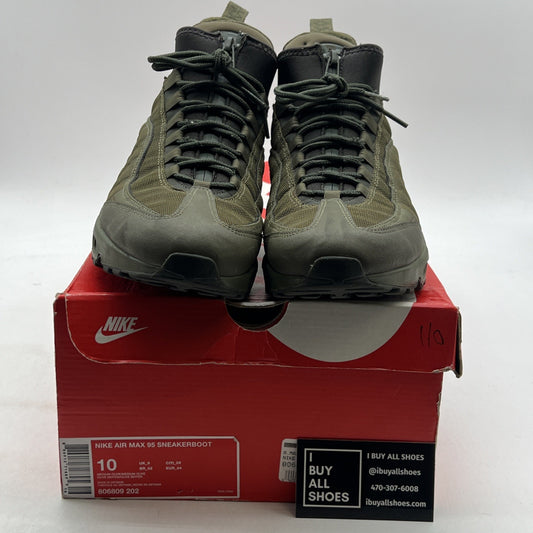 Size 10 - Nike Air Max 95 Sneakerboot Medium Olive (806809-202)