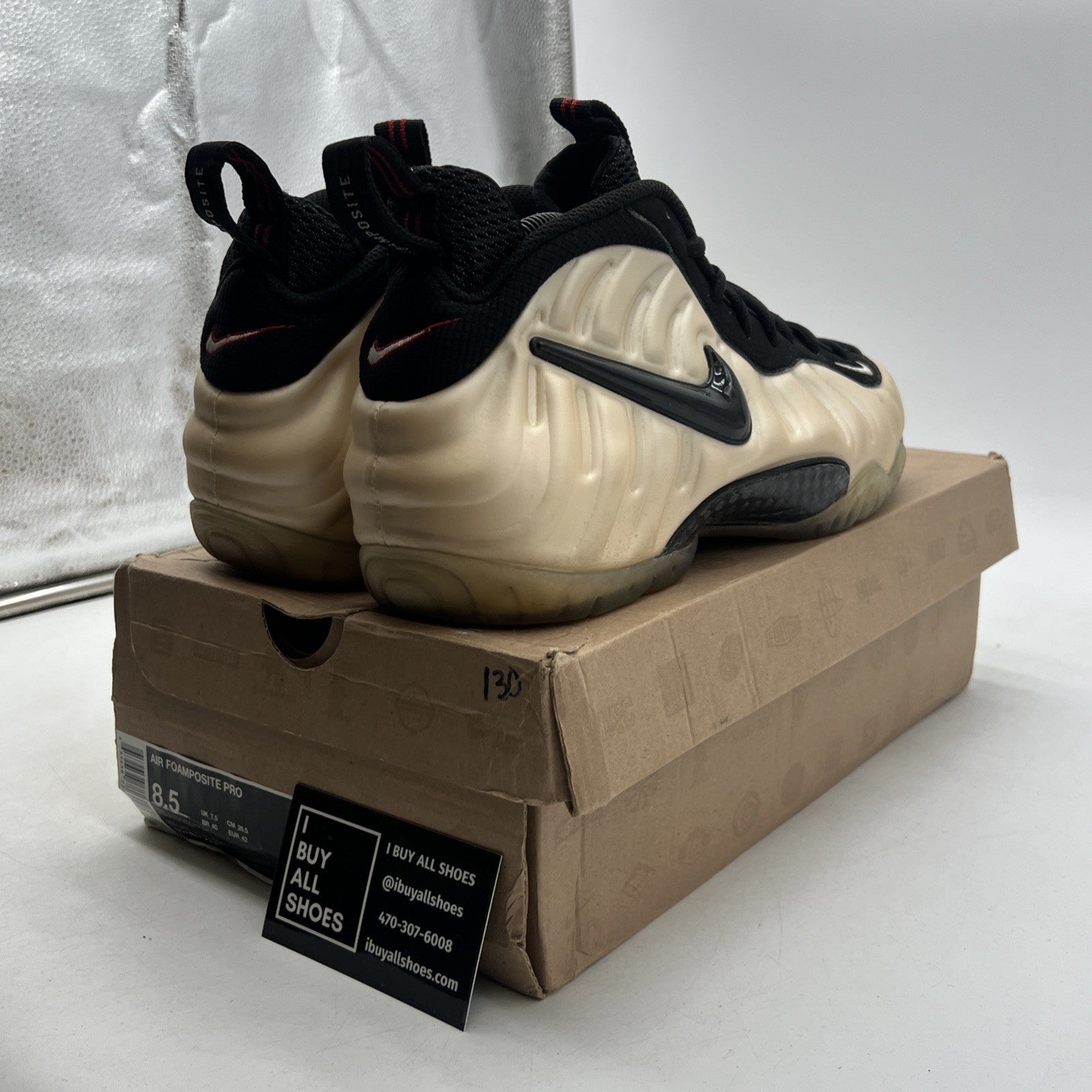 Size 8.5 - Nike Air Foamposite Pro 2010 Pearl (624041-206)
