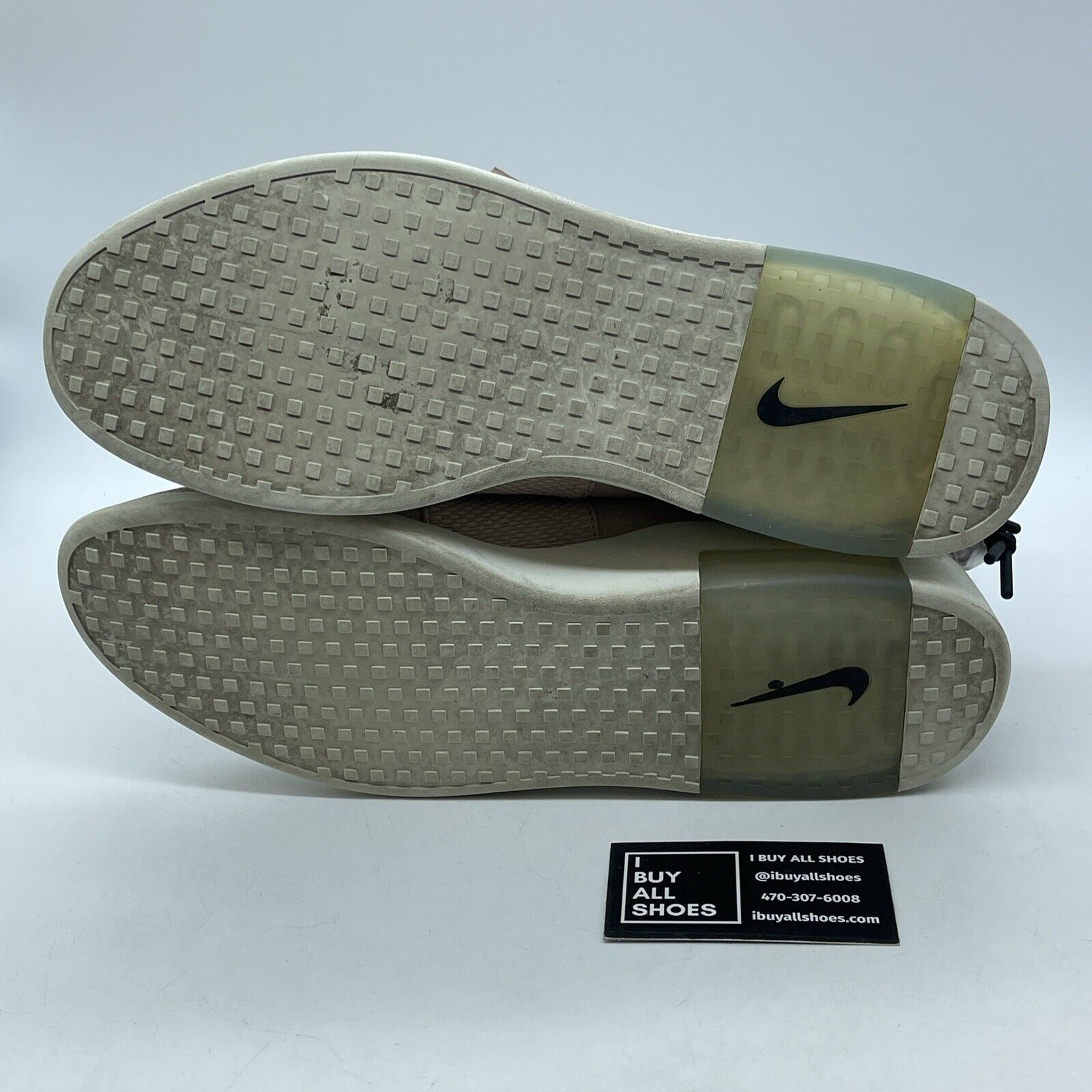 Size 12 - Nike Air Fear of God Moc Particle Beige Pink White Suede (AT8086-200)
