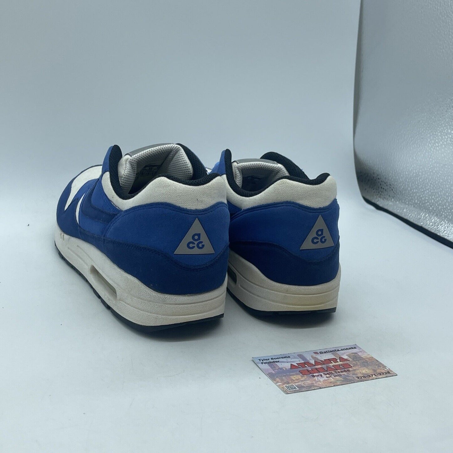 Size 12 - Nike Air Max 1 ACG Pack - Deep Royal Blue White Blue (308866-403)