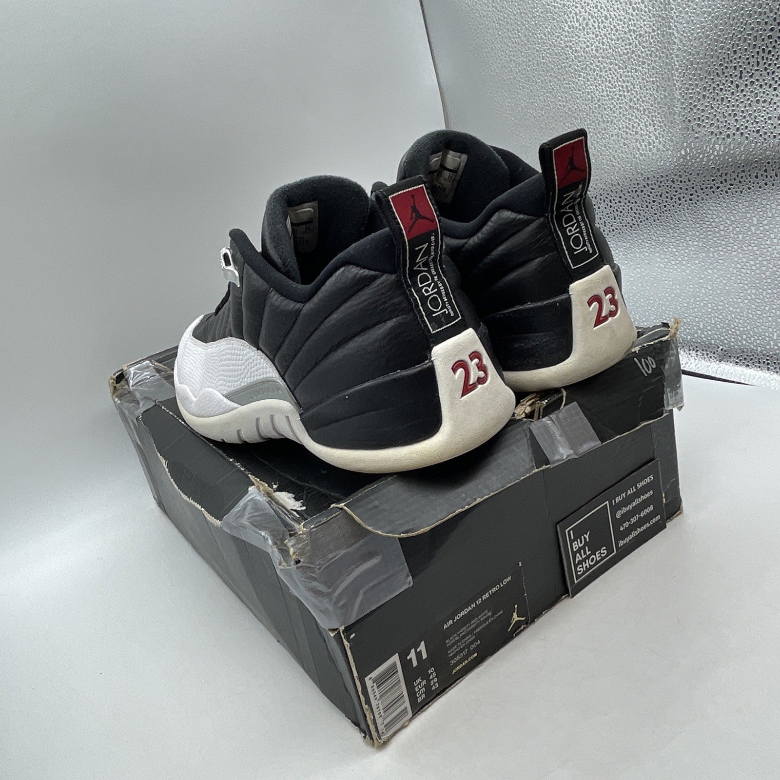 Size 11 - Air Jordan 12 Retro Low Playoffs (308317-004)