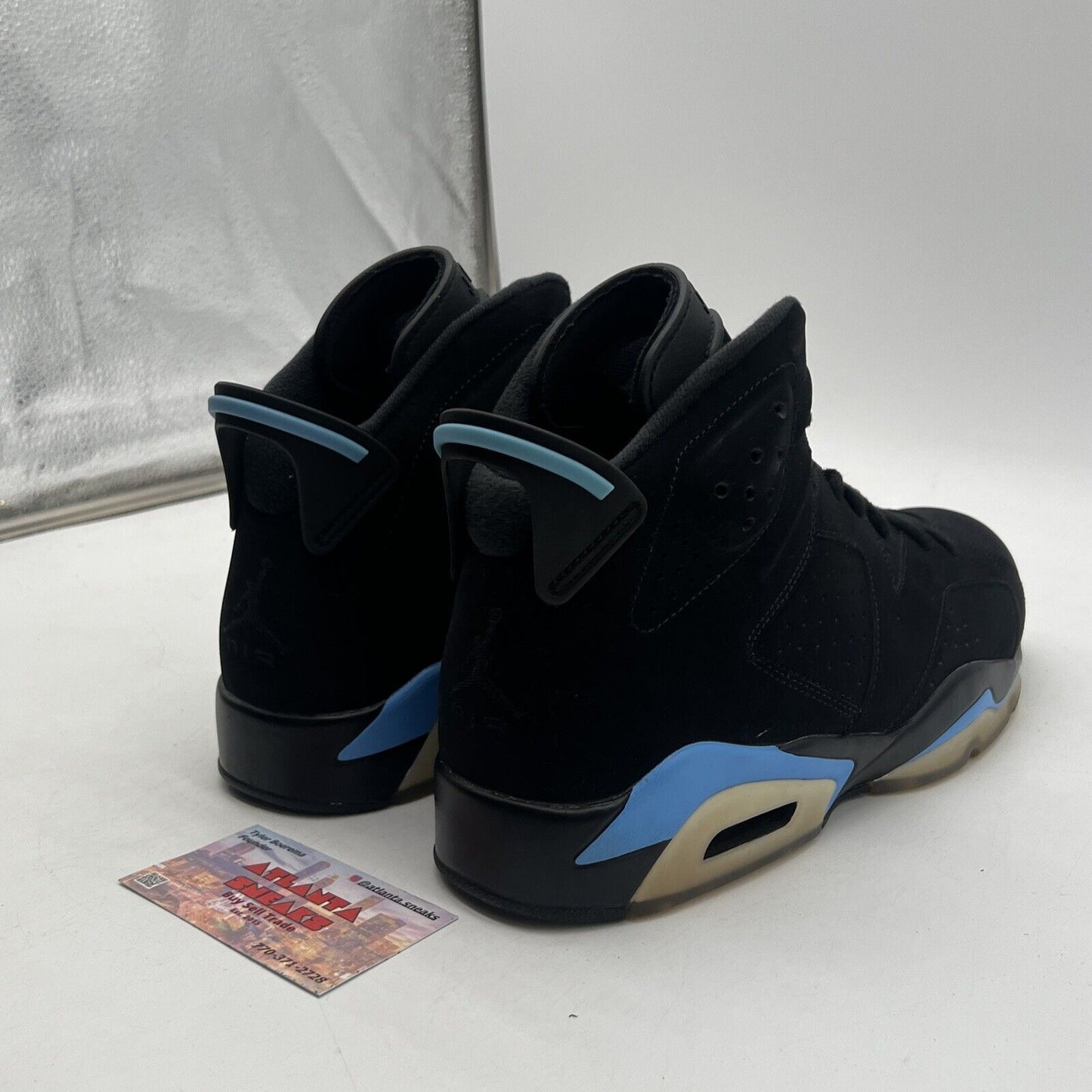 Size 10 - Air Jordan 6 Retro UNC Black Blue Suede (384664-006)