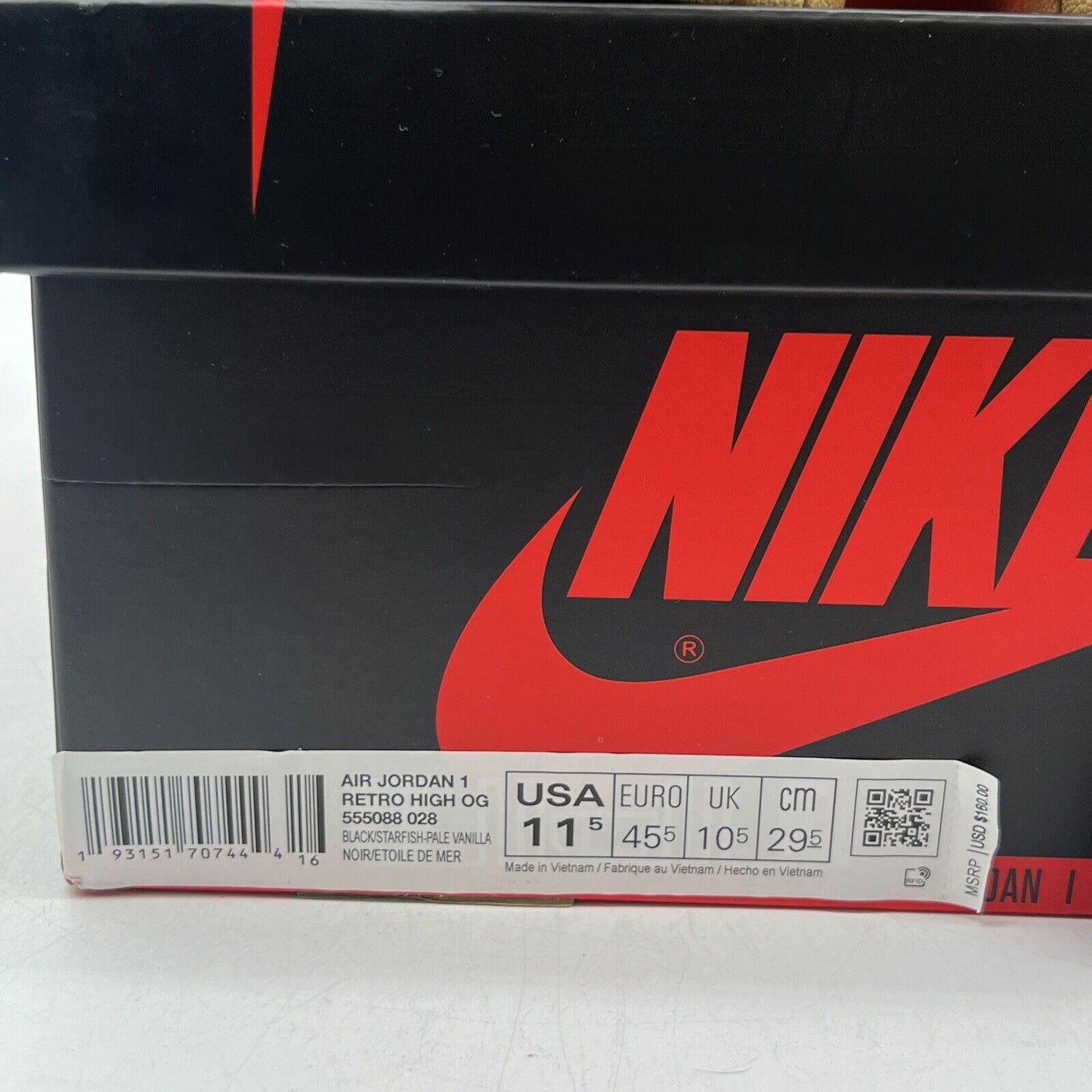Size 11.5 - Jordan 1 Retro OG High Shattered Backboard 3.0 Orange (5555088-028)