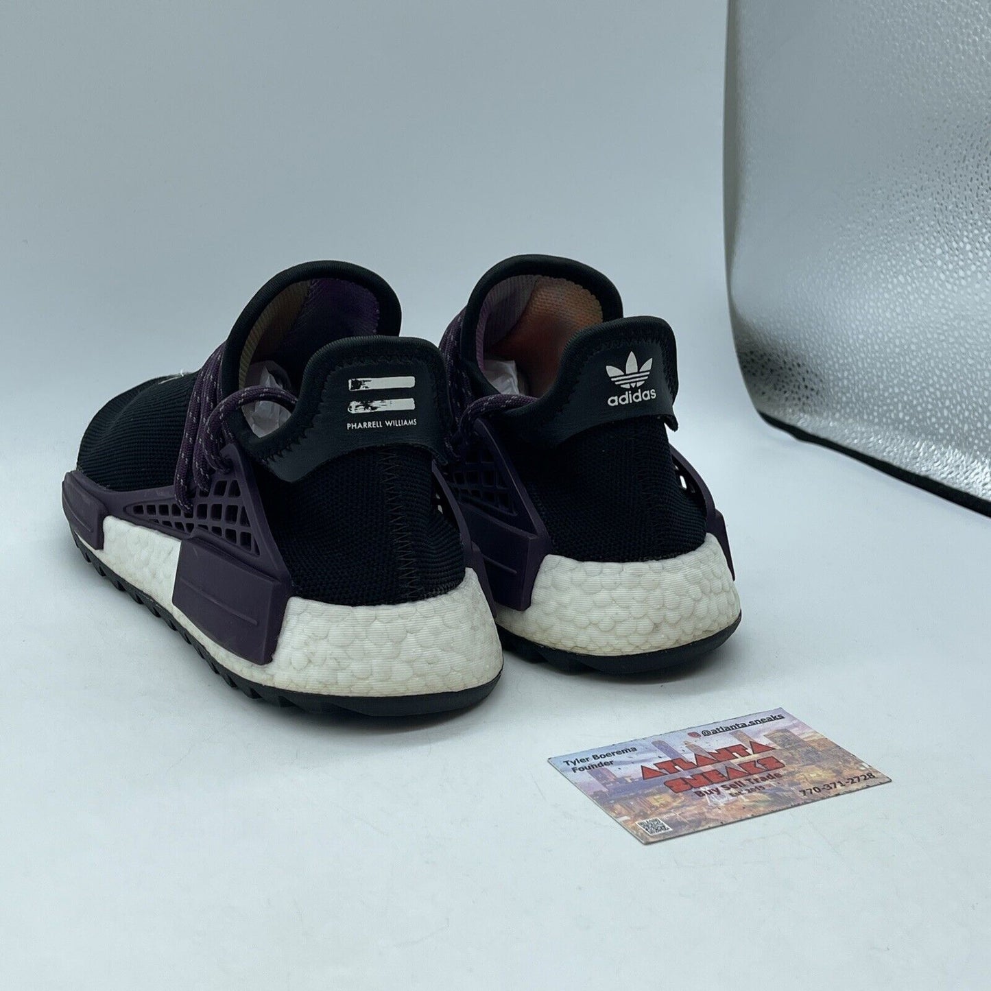 Size 5 - adidas Pharrell x NMD Human Race Trail Equality Purple Black White