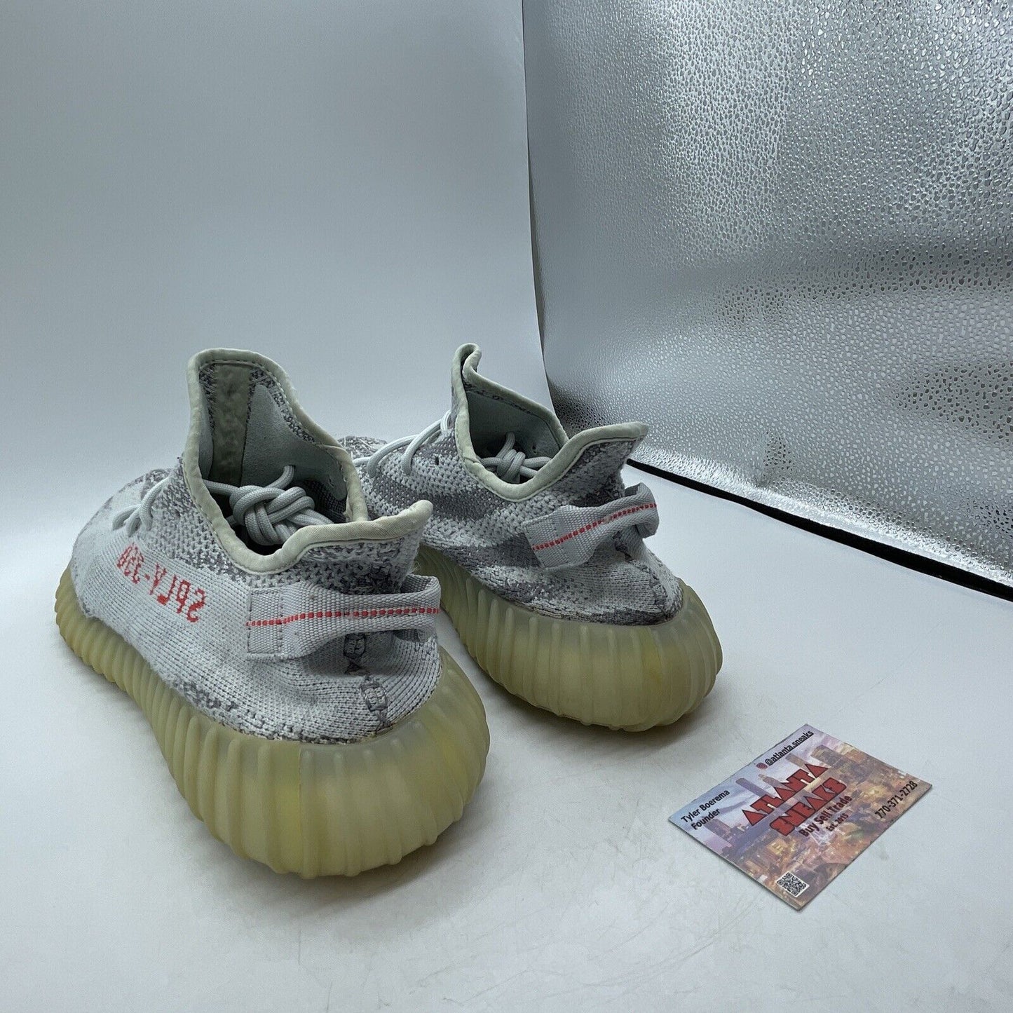 Size 14 - adidas Yeezy Boost 350 V2 Low Blue Tint Grey White (B37571)