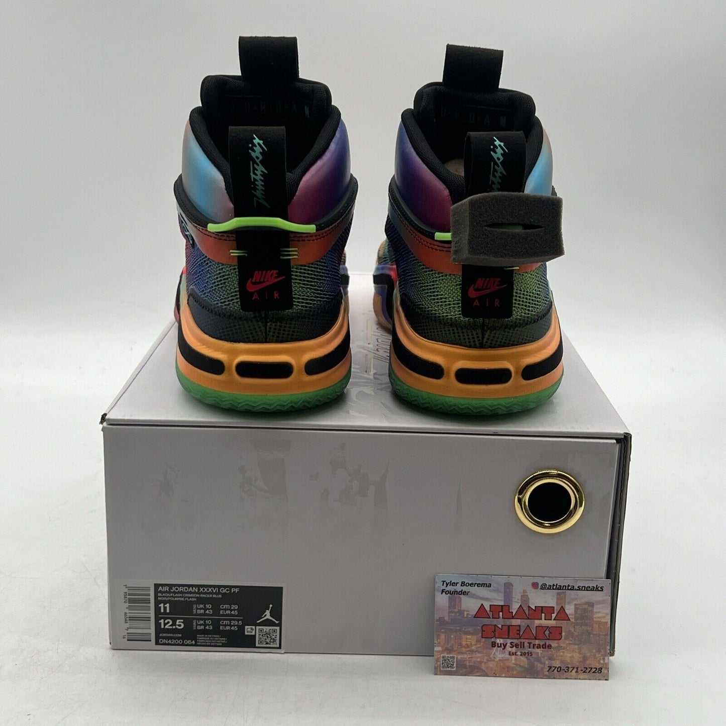 Size 11 - Air Jordan 36 Year of the Tiger Green Blue Red Orange (DN4200-064)