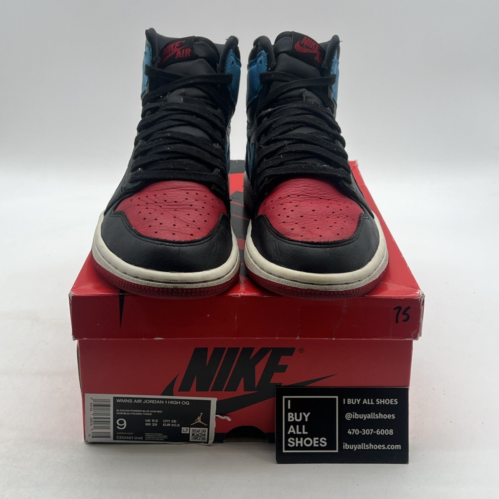 Size 9W - Air Jordan 1 High OG UNC To Chicago 2020 (CD0461-046)