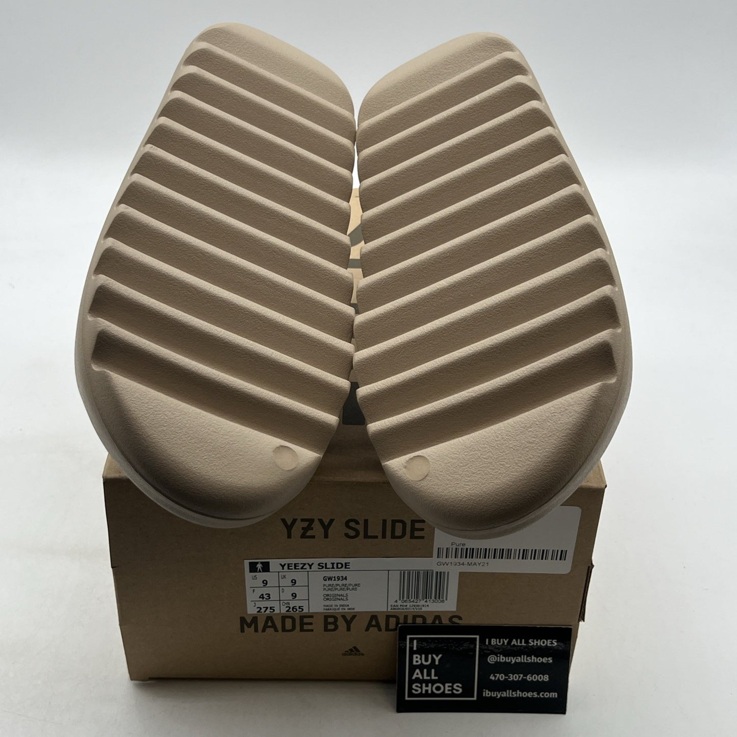 Size 9 - Adidas Yeezy Slide Pure Beige Tan (GW1934)