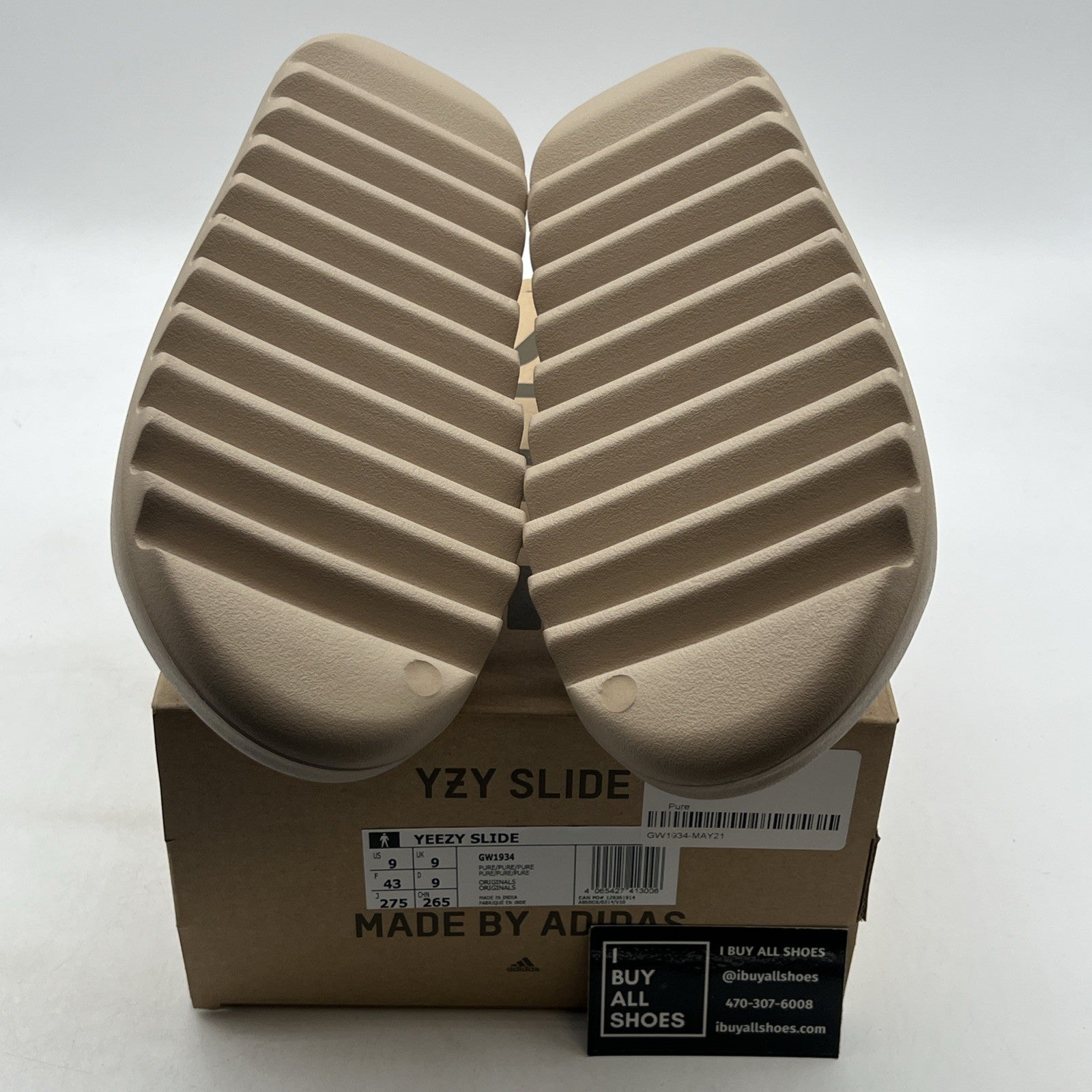 Size 9 - Adidas Yeezy Slide Pure Beige Tan (GW1934)