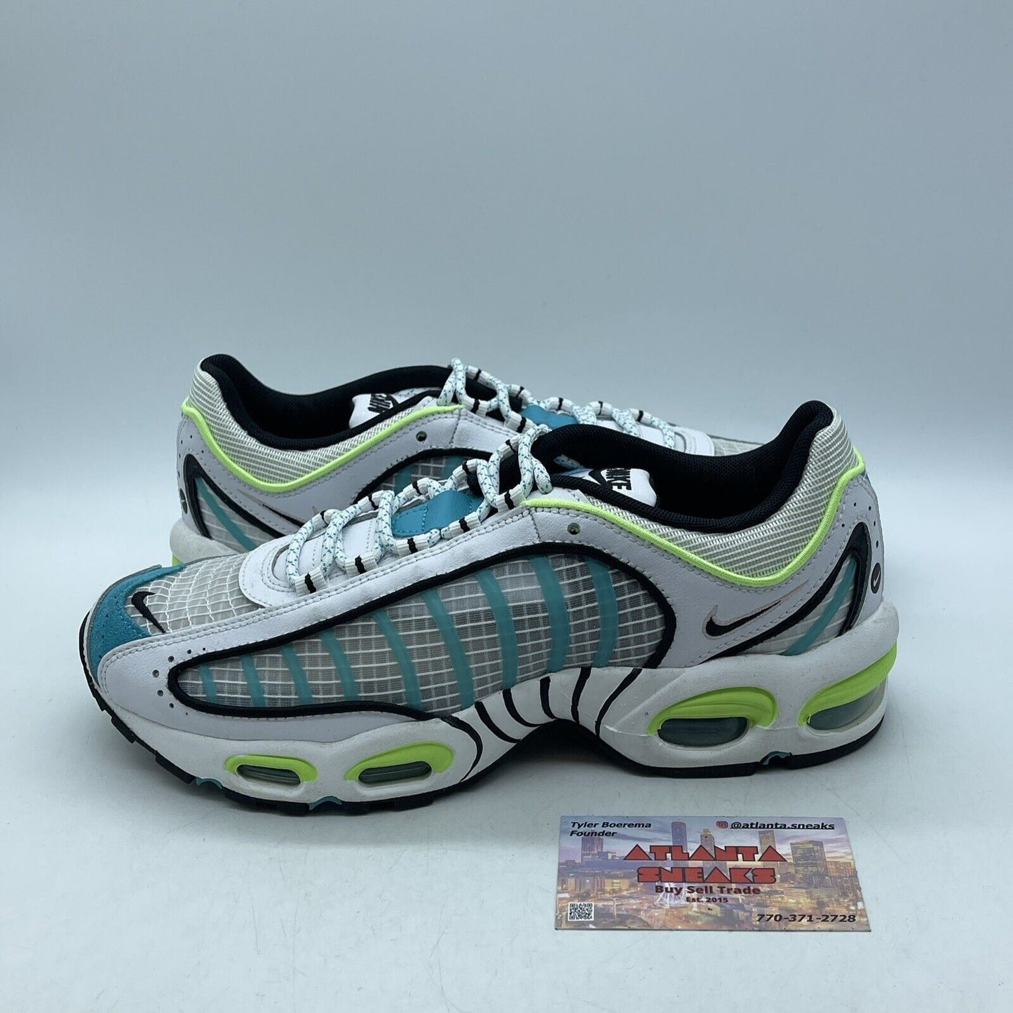 Size 8 - Nike Air Max Tailwind 4 Transparent Blue Suede leather (CJ0641-100)