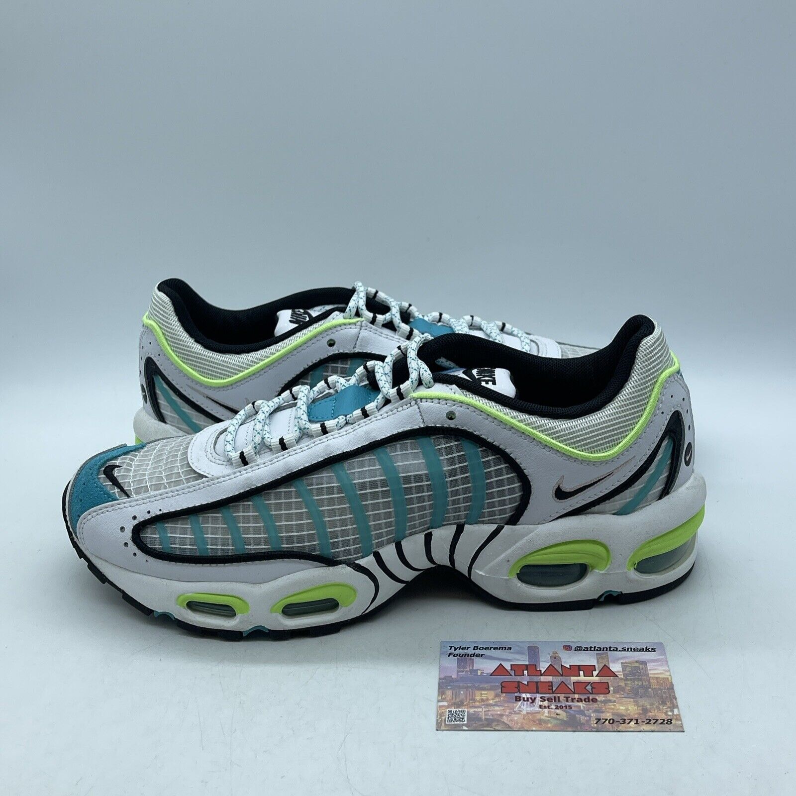 Size 8 - Nike Air Max Tailwind 4 Transparent Blue Suede leather (CJ0641-100)