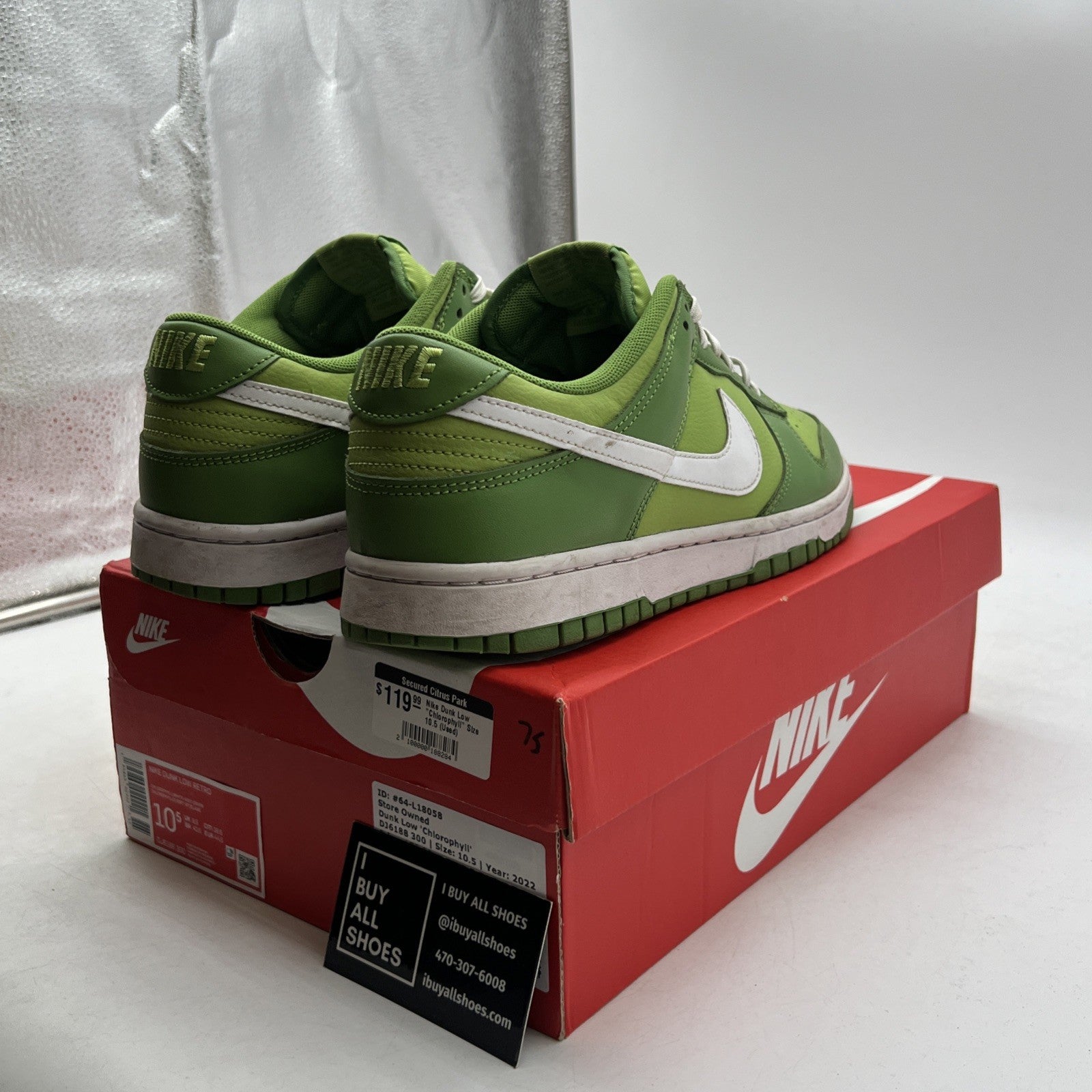 Size 10.5 - Nike Dunk Low Chlorophyll (DJ6188-300)