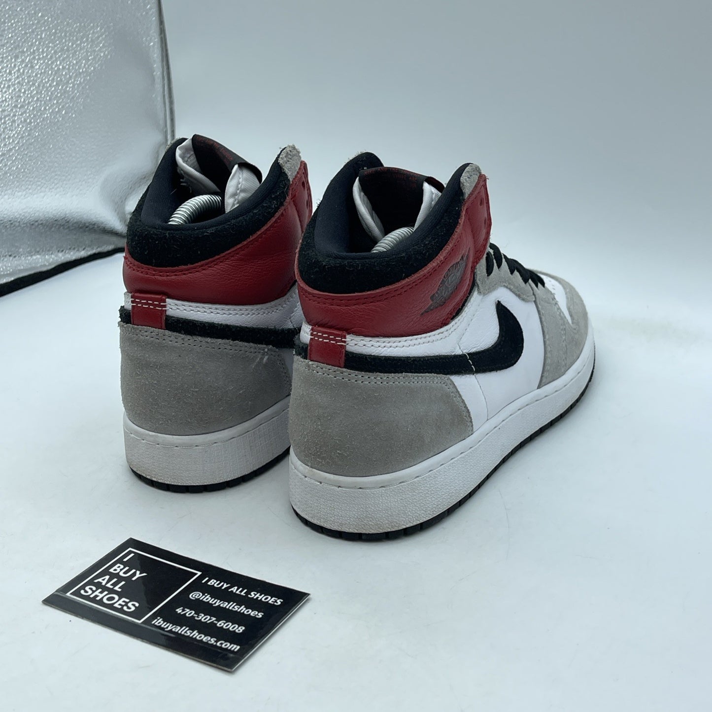 Size 6Y - Jordan 1 Retro High OG Smoke Gray 2020 Suede Leather (575441-126)