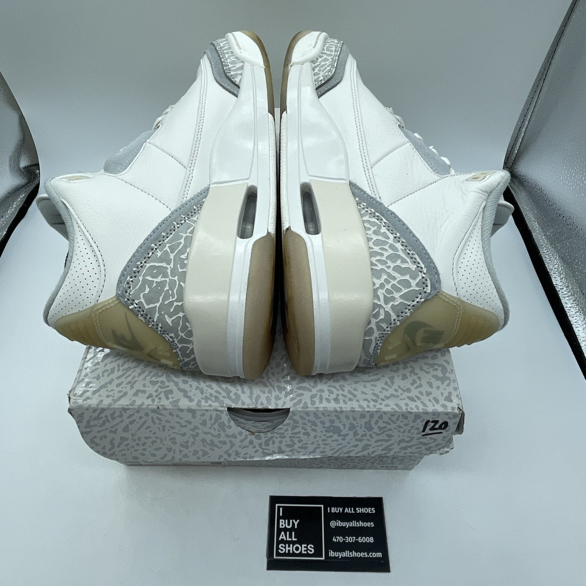 Size 8.5 - Air Jordan 3 Retro Craft Ivory Grey White Leather (FJ9579-100)
