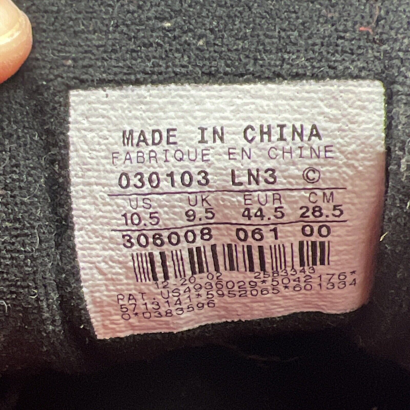 Size 10.5 - Air Jordan 11 Retro IE 2003 Low Black Charcoal Red