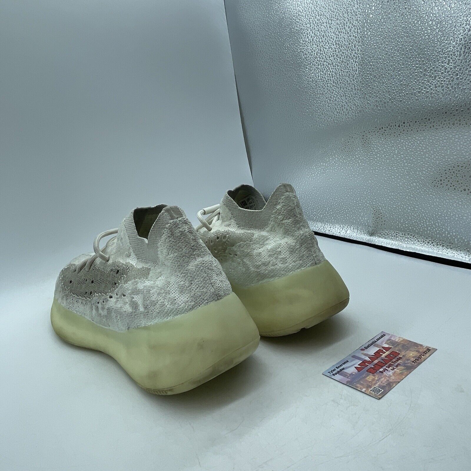 Size 10.5 - adidas Yeezy Boost 380 Calcite Glow White Grey (GZ8668)