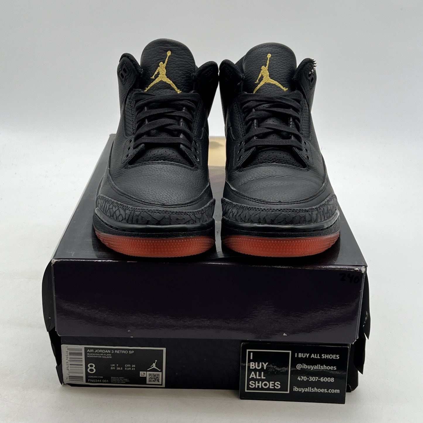Size 8 - J. Balvin x Air Jordan 3 Retro Rio (FN0344-001)
