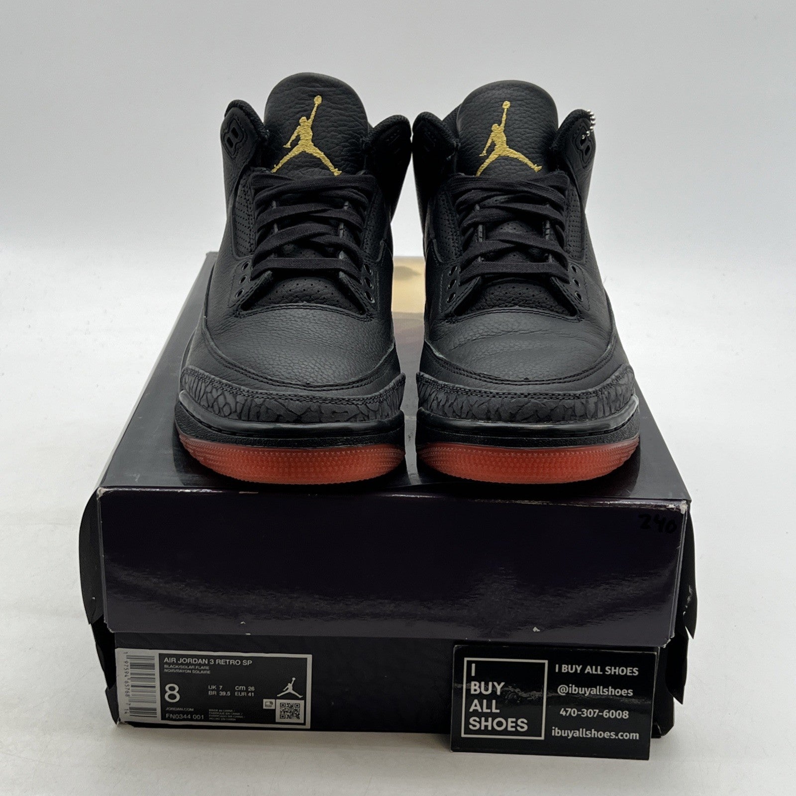 Size 8 - J. Balvin x Air Jordan 3 Retro Rio (FN0344-001)