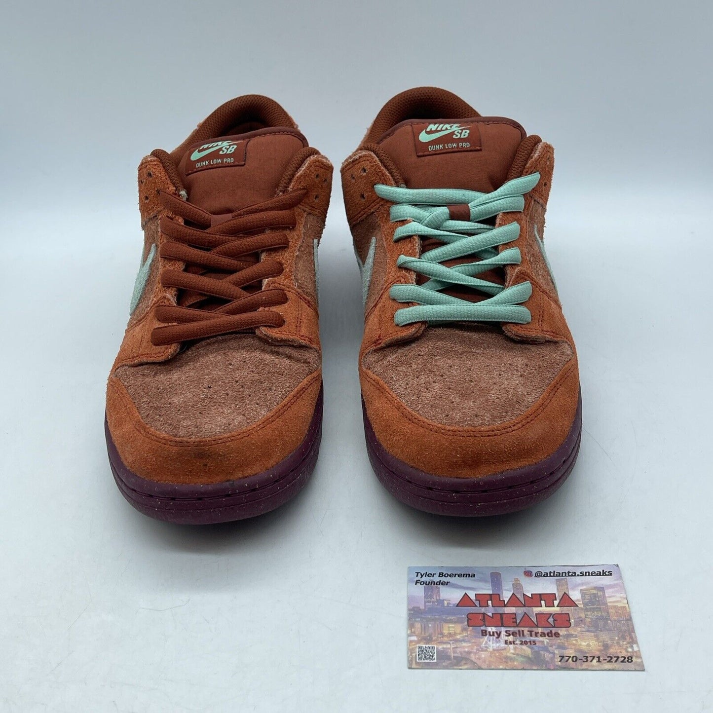 Size 12 - Nike Dunk SB Low Mystic Red Blue Burgundy Suede (DV5429-601)