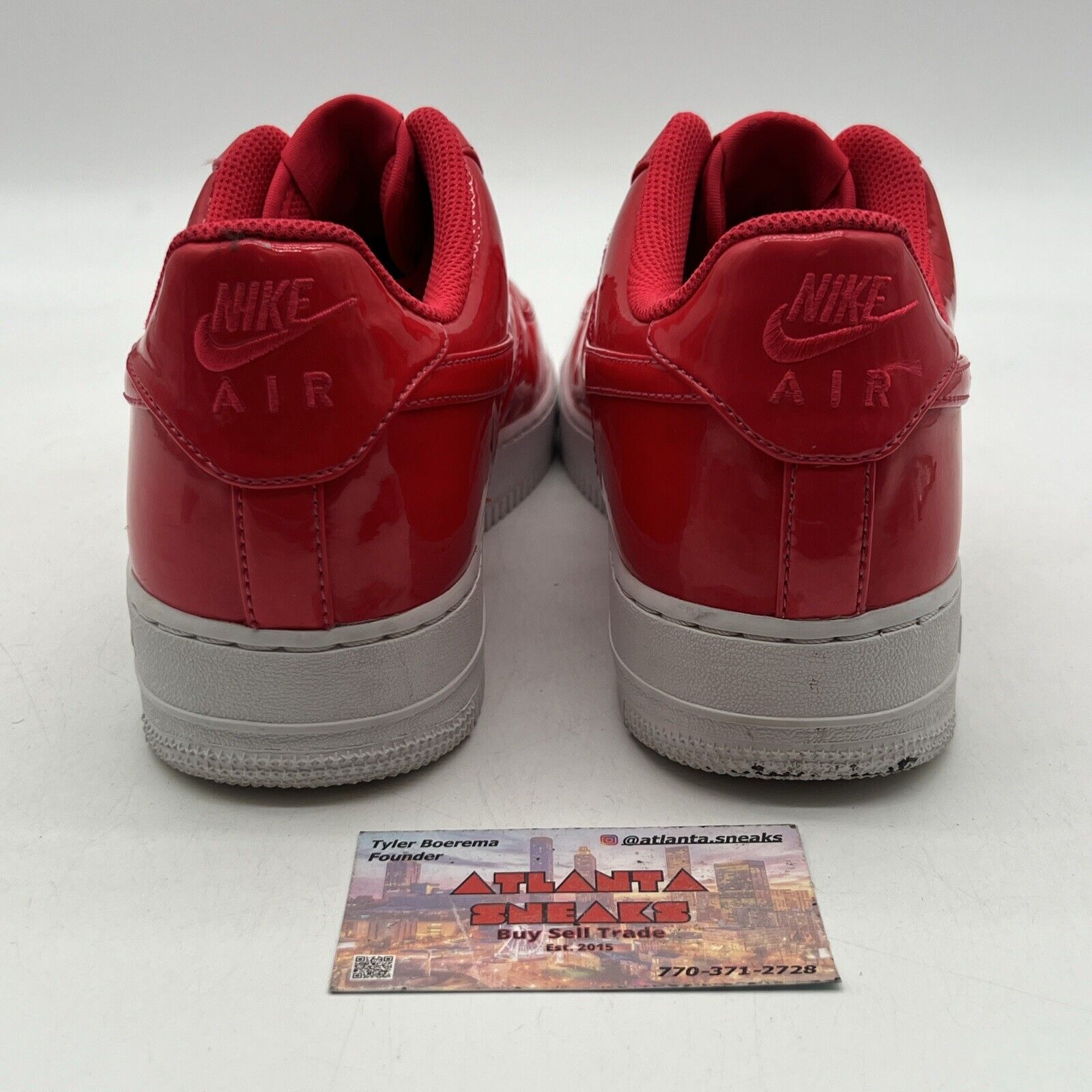 Size 9.5 - Nike Air Force 1 '07 LV8 UV Siren Red White Leather (AJ9505-600)