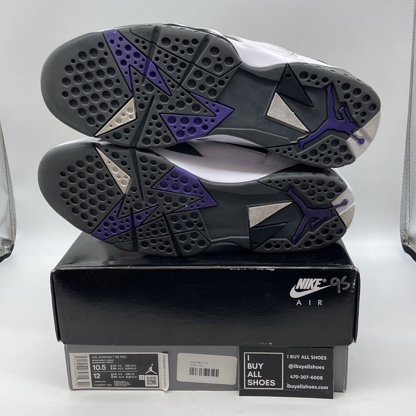 Size 10.5 - Air Jordan 7 Retro 2021 Flint Grey White Suede Leather (CU9307-100)