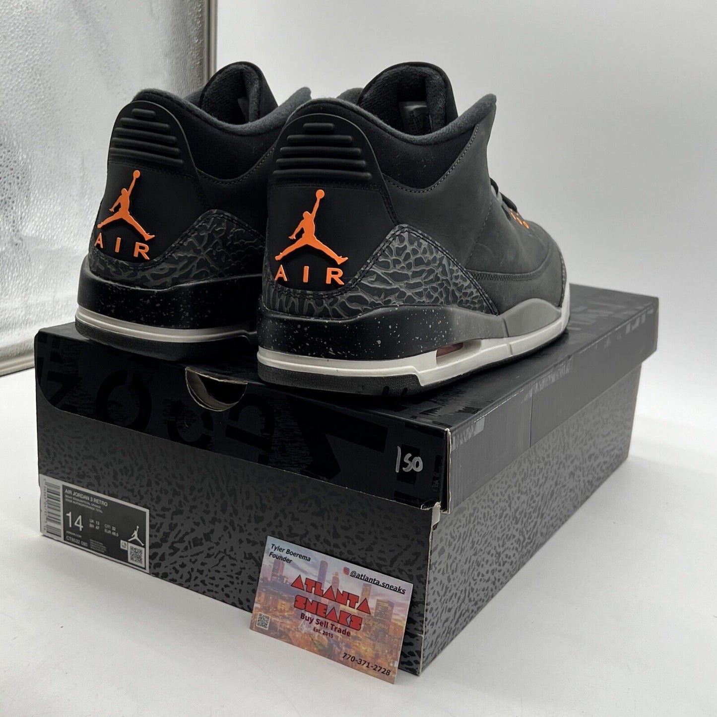 Size 14 - Jordan 3 Retro 2023 Mid Fear Grey Suede Orange (CT8532-080)