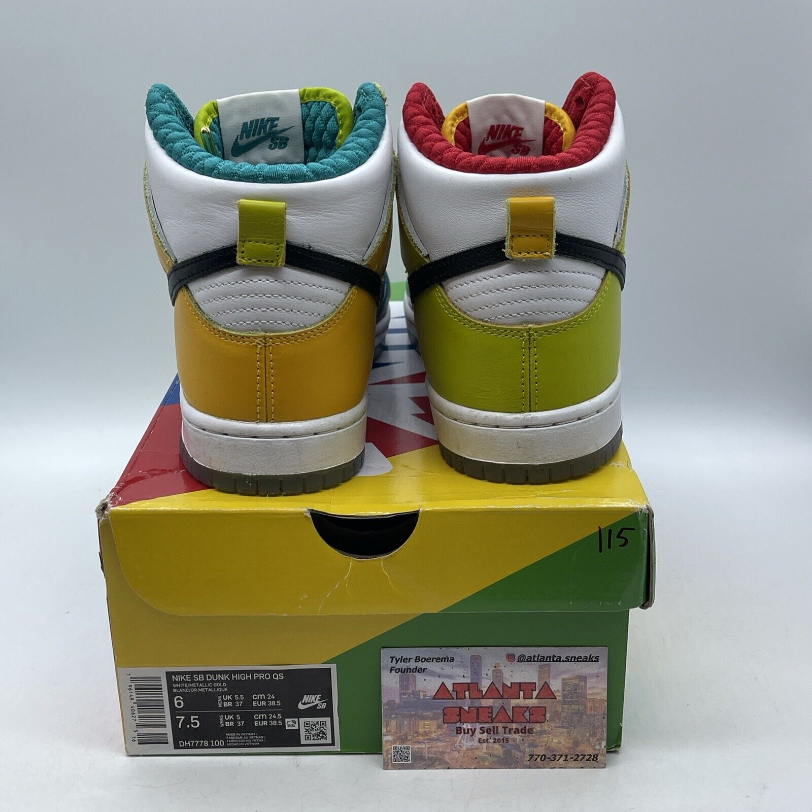 Size 6 - Nike froSkate x Dunk SB High All Love No Hate Leather (DH7778-100)