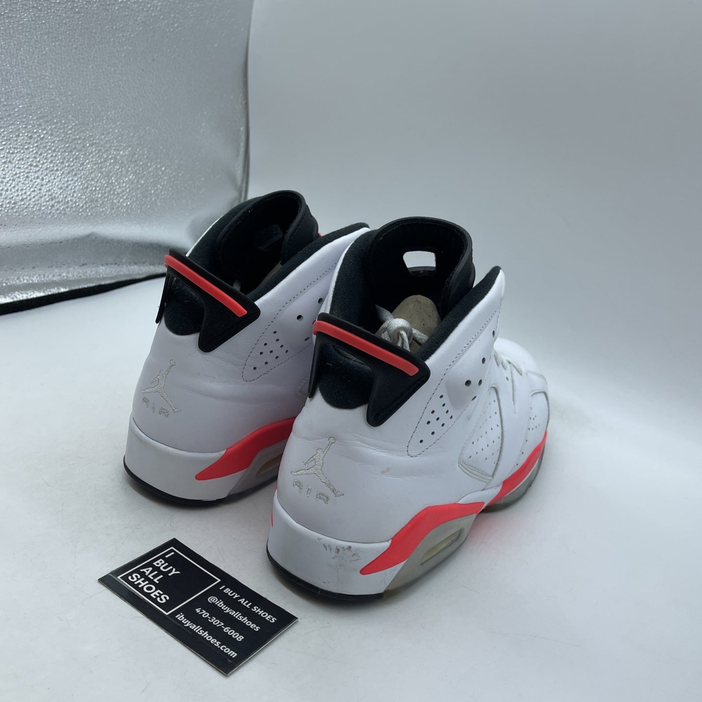 Size 11.5 - Air Jordan 6 Retro 2014 White Infrared (384664-123)