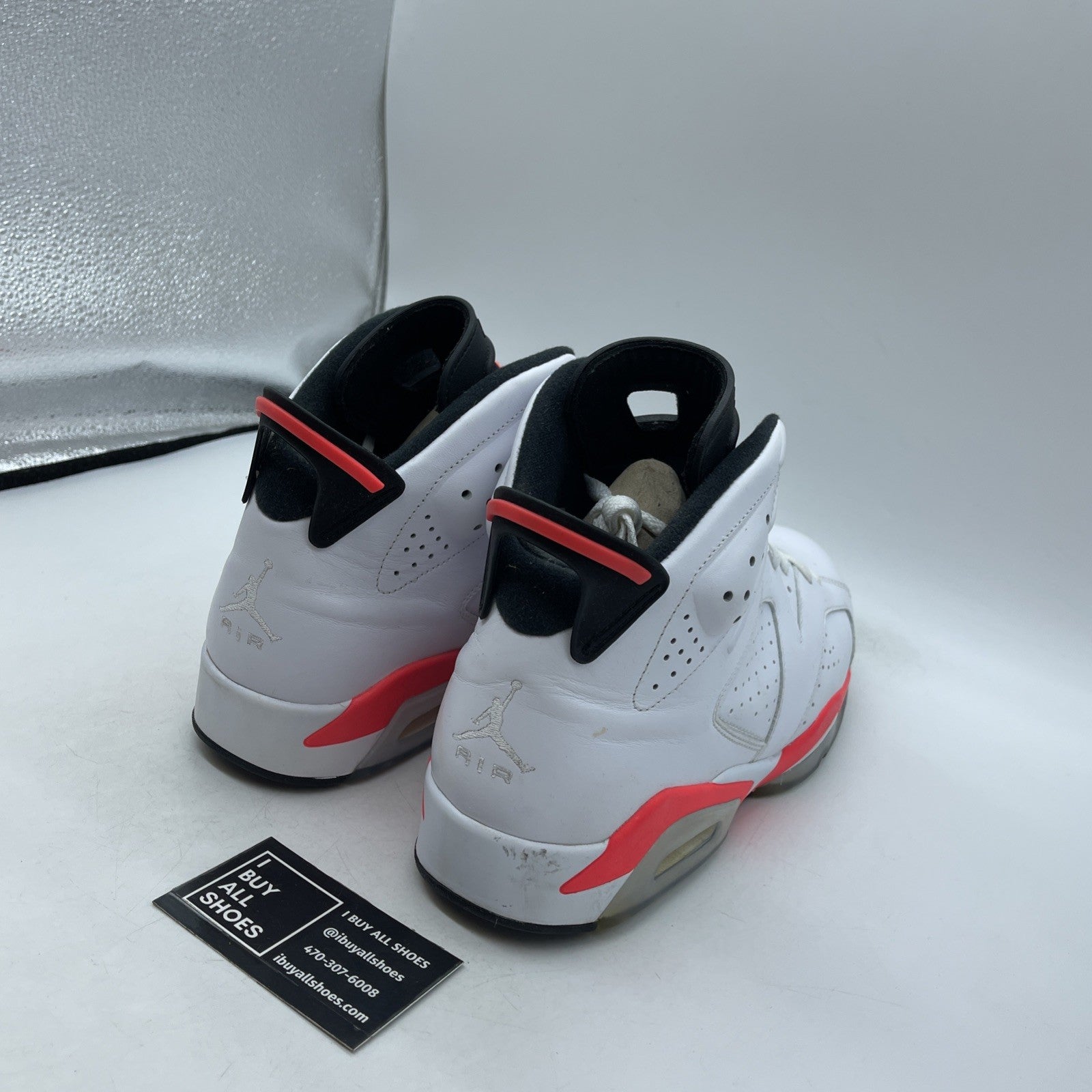 Size 11.5 - Air Jordan 6 Retro 2014 White Infrared (384664-123)