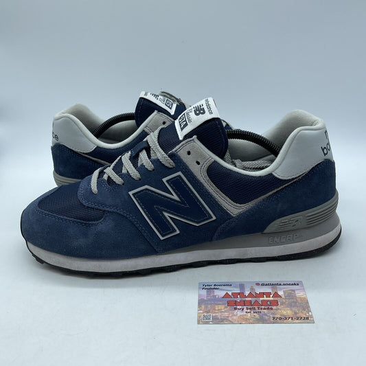 Size 12 - New Balance 574 Core Pack - Navy Blue Grey. Suede Leather (ML574EVN)