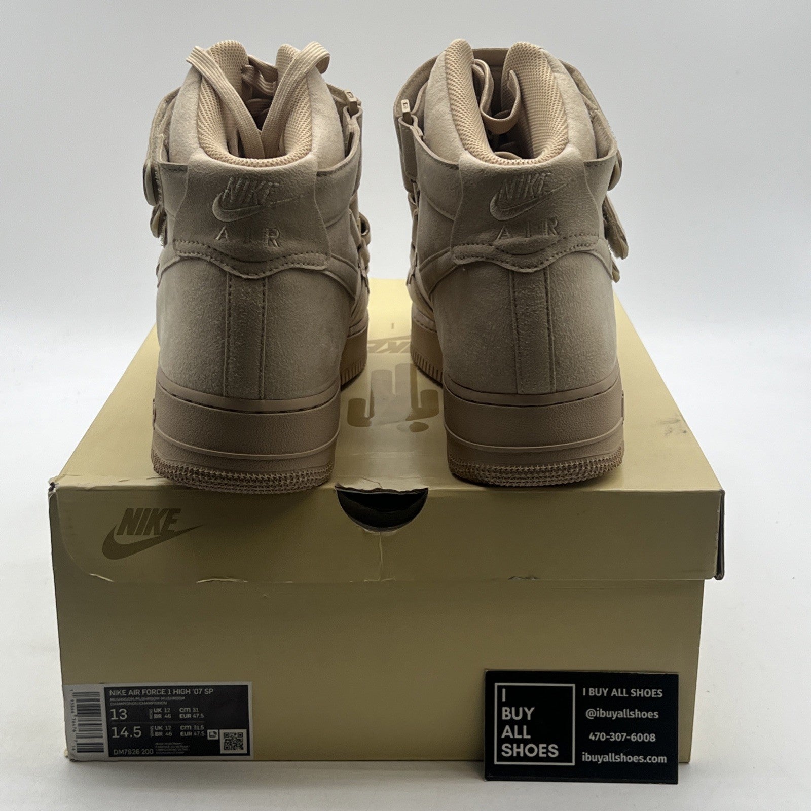 Size 13 - Nike Billie Eilish x Air Force 1 '07 SP High Mushroom (DM7926-200)