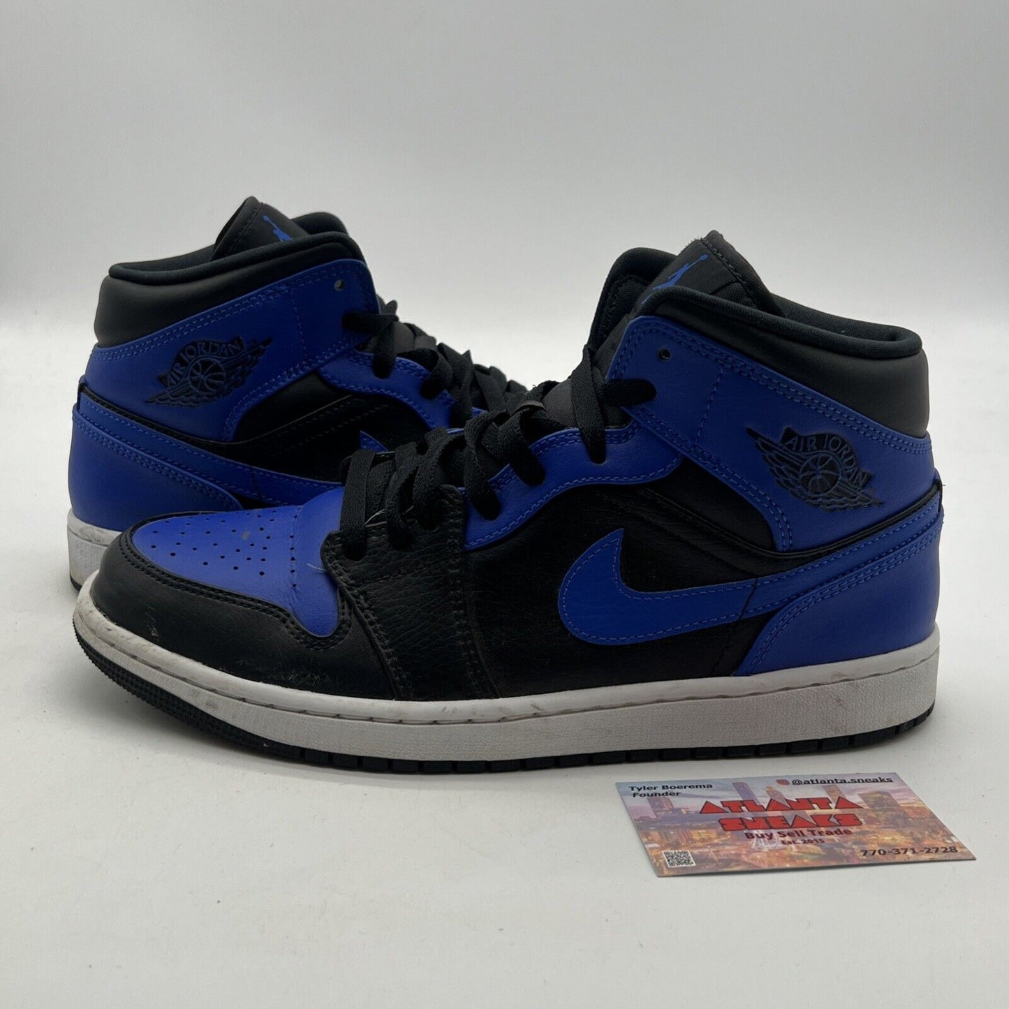 Size 9.5 - Air Jordan 1 Mid Hyper Royal 2021 (554724-077)