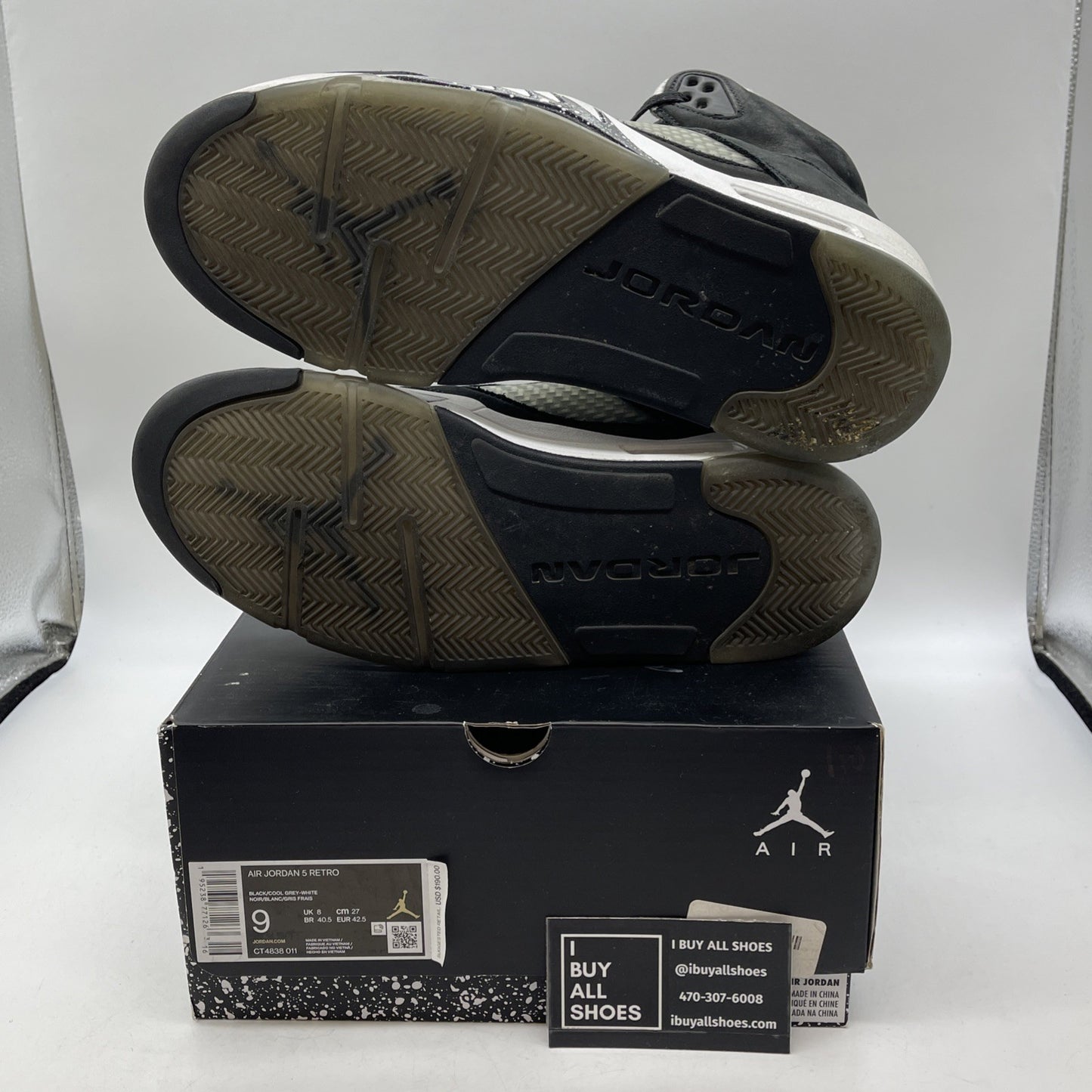 Size 9 - Jordan 5 Retro Mid Oreo Black White Suede (CT4838-011)