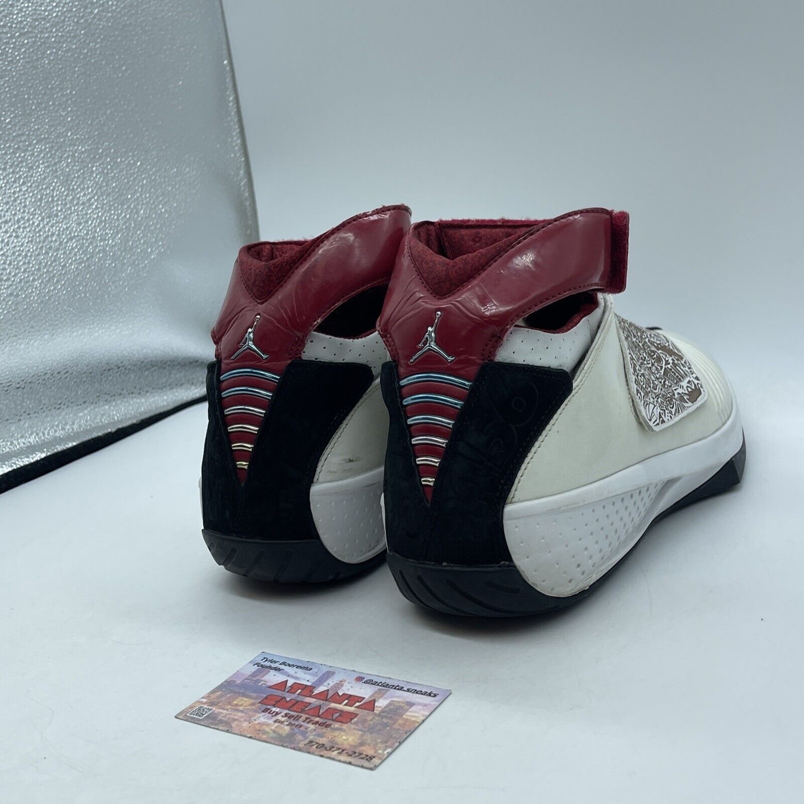 Size 10.5 - Air Jordan 20 OG White Varsity Red White Leather Suede (310455-161)