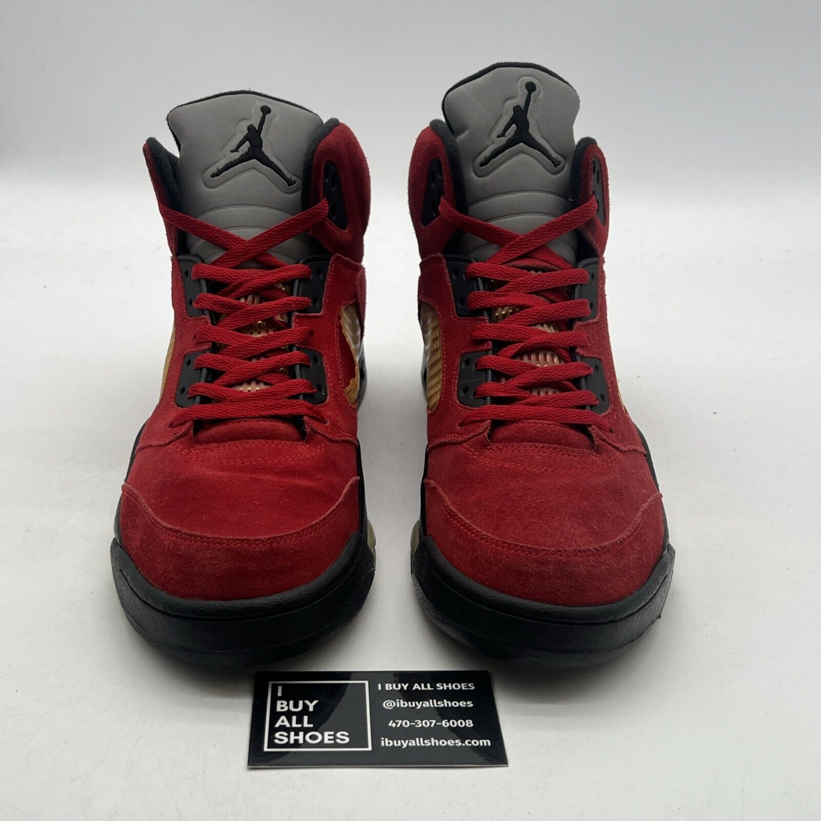 Size 12 - Air Jordan 5 Retro Raging Bull Red Suede (136027-601)