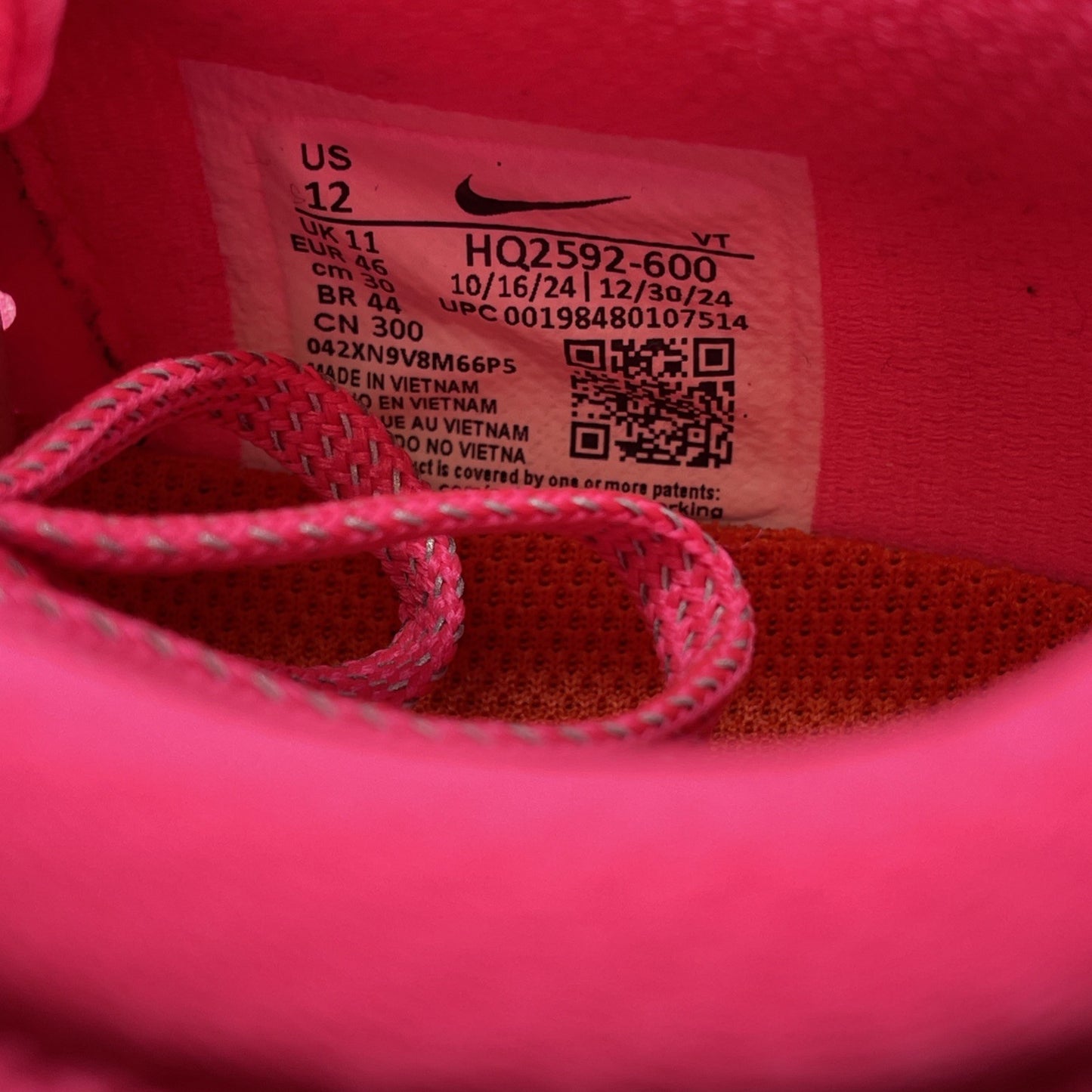 Size 12 - Nike Pegasus Premium Hyper Pink Black Suede Leather (HQ2592-600)