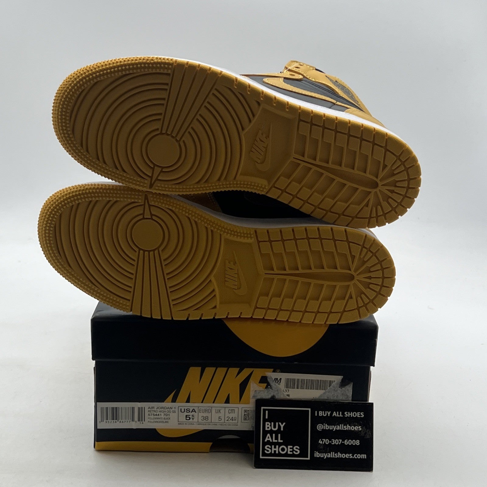 Size 5.5Y - Air Jordan 1 Retro OG High Pollen (575441-701)