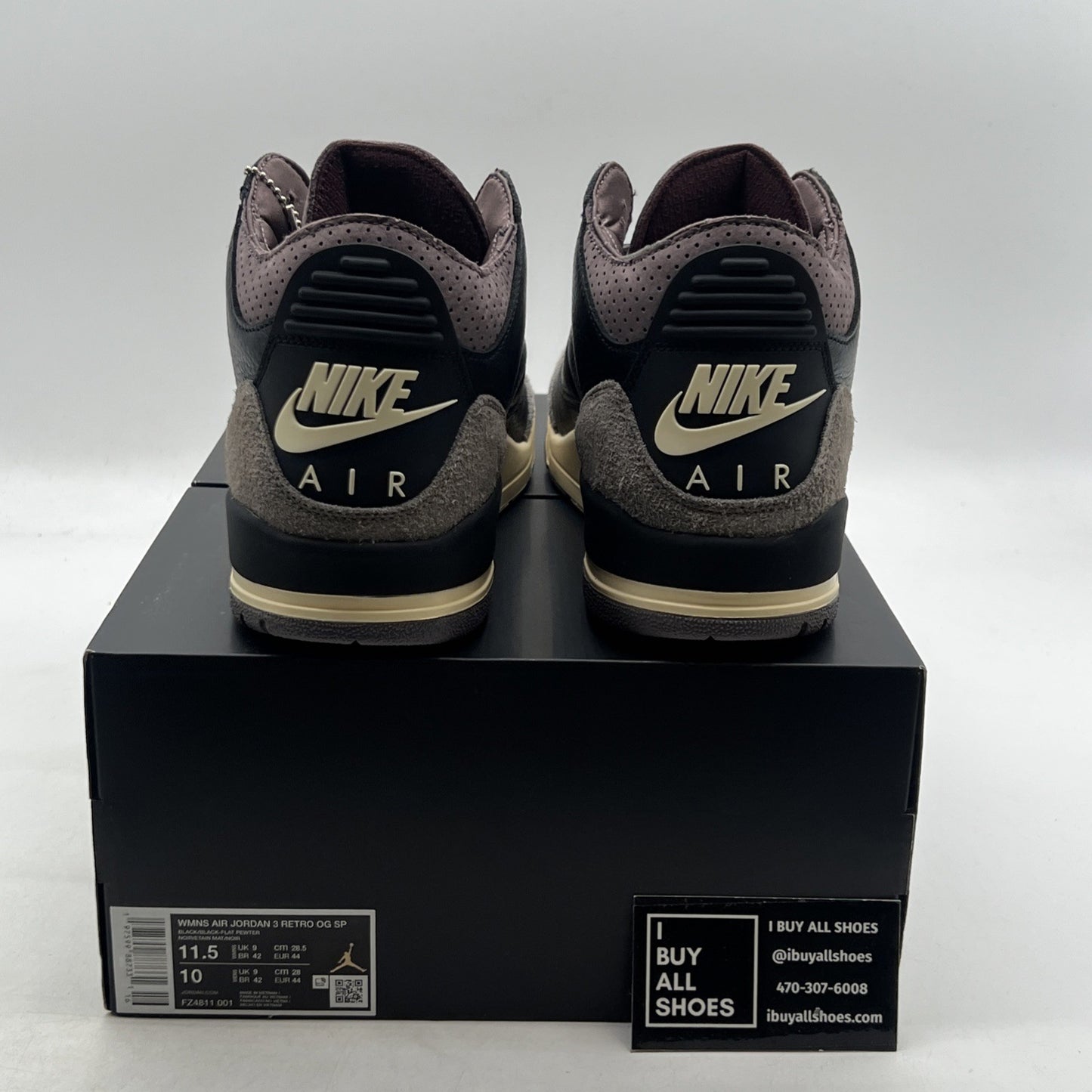 Size 11.5 - A Ma Maniére x Air Jordan 3 Retro While You Were Sleeping W