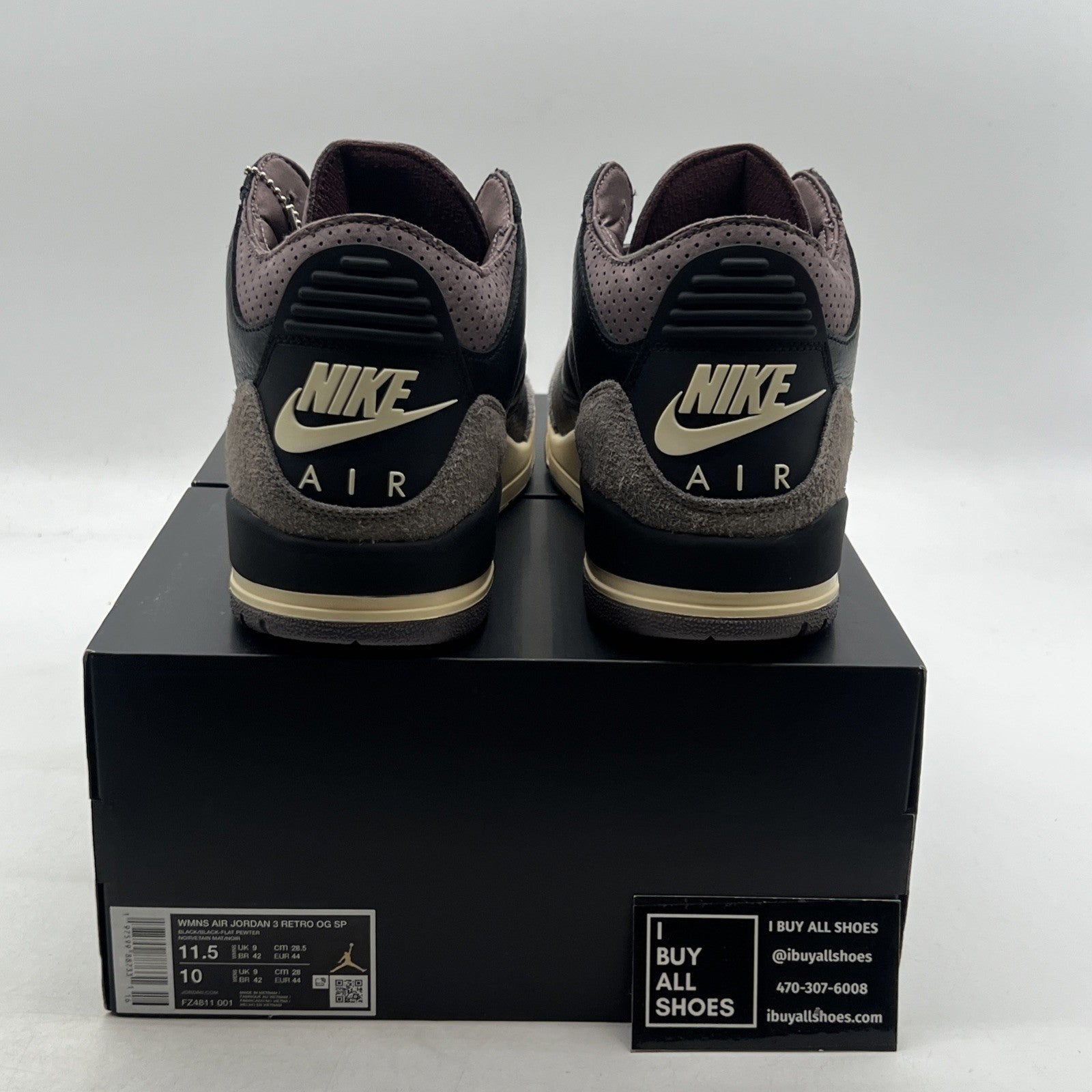 Size 11.5 - A Ma Maniére x Air Jordan 3 Retro While You Were Sleeping W