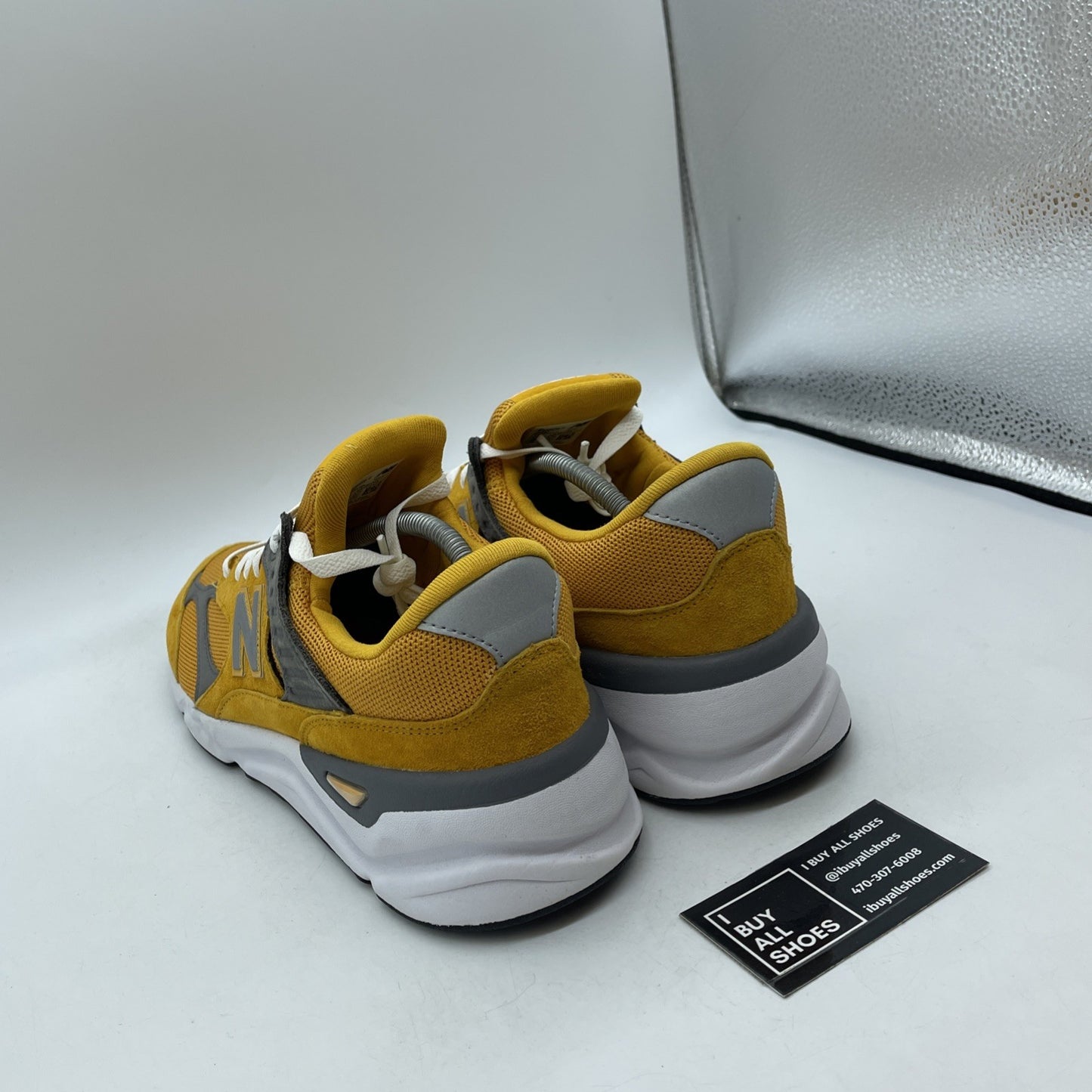 Size 12 - New Balance X90 V2 Mustard Yellow Grey Suede Leather (MSX90RLC)
