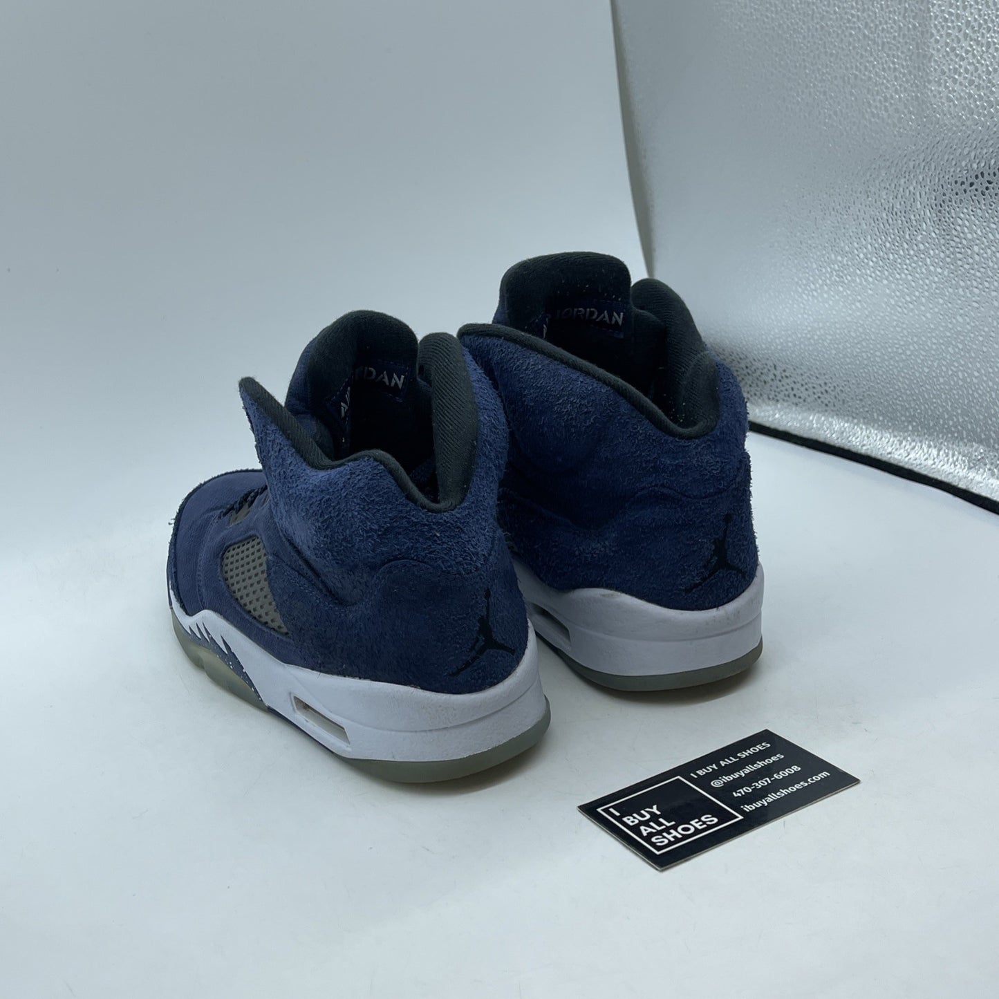 Size 8 - Air Jordan 5 Retro SE Midnight Navy Black Suede (FD6812-400)