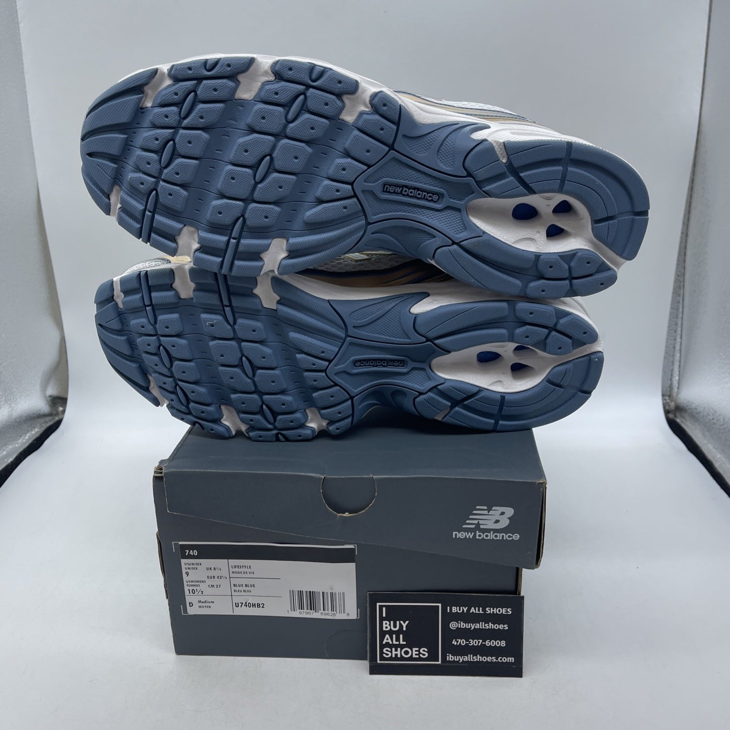 Size 9 - New Balance 740v2 Heron Blue Vintage Indigo (U740HB2)