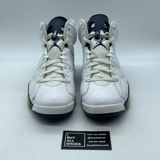 Size 11.5 - Jordan 6 Retro Midnight Navy White Leather (CT8529-141)
