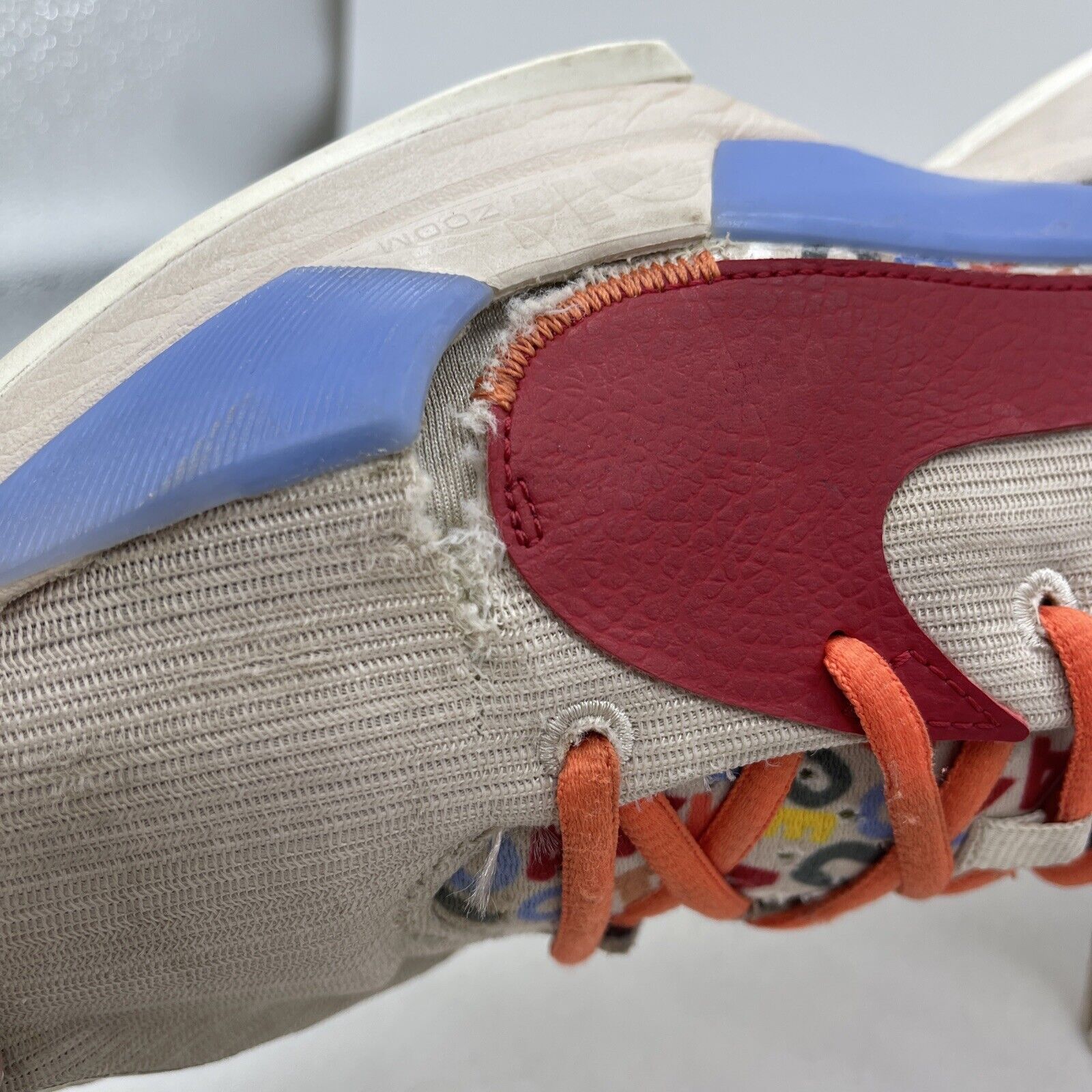 Size 13 - Nike Zoom Freak 2 Letter Bro Brown Blue Red Suede Leather (CW3162-001)