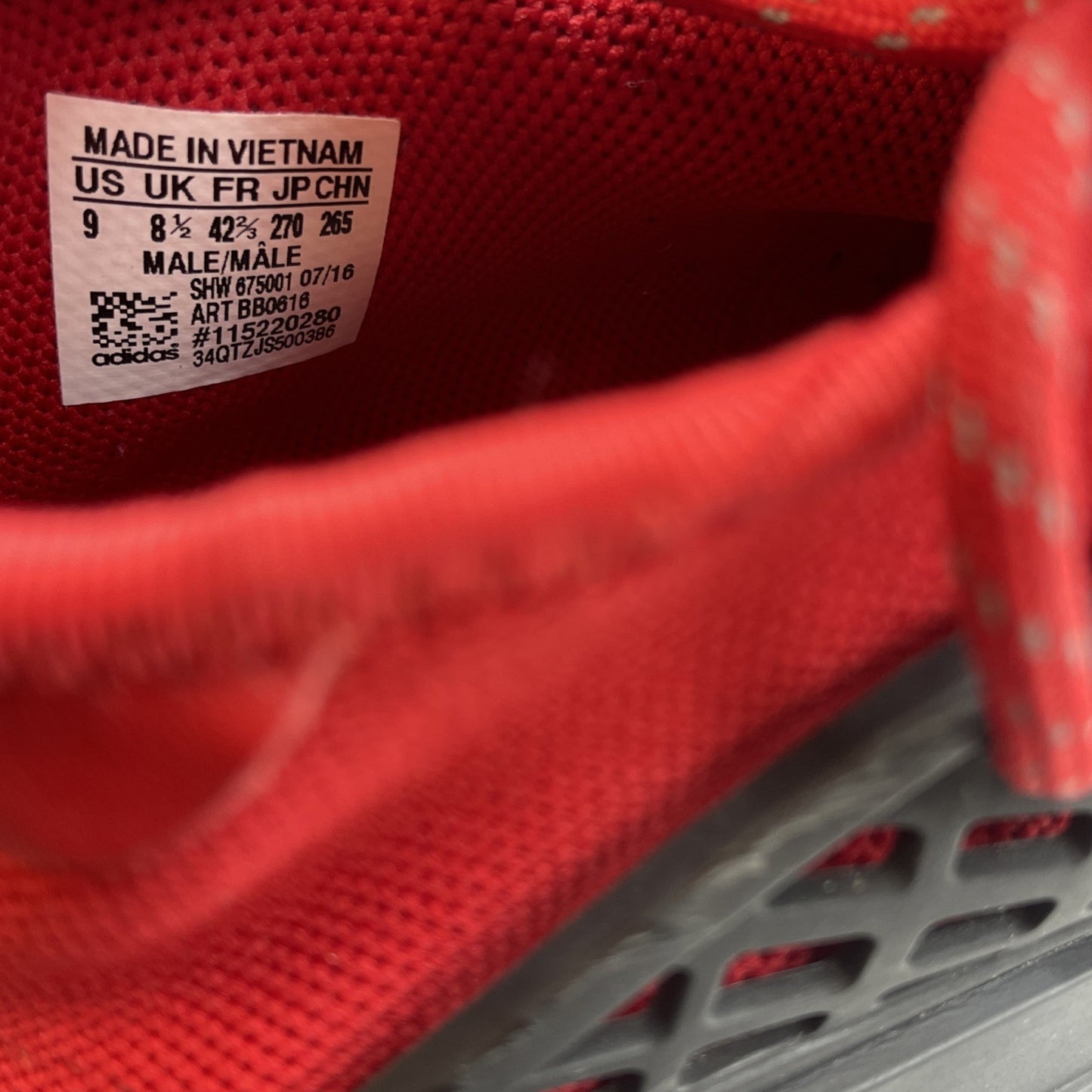 Size 9 - adidas Pharrell x NMD Human Race Red White Suede (BB0616)