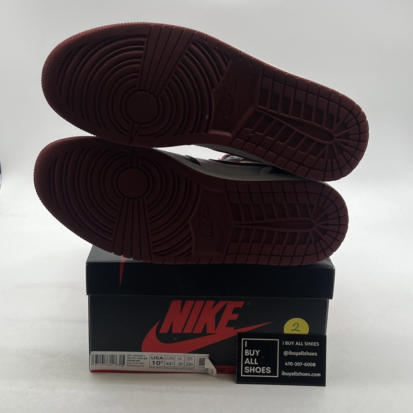 Size 10.5 - Air Jordan 1 Retro High OG Bloodline 2019 (555088-062)