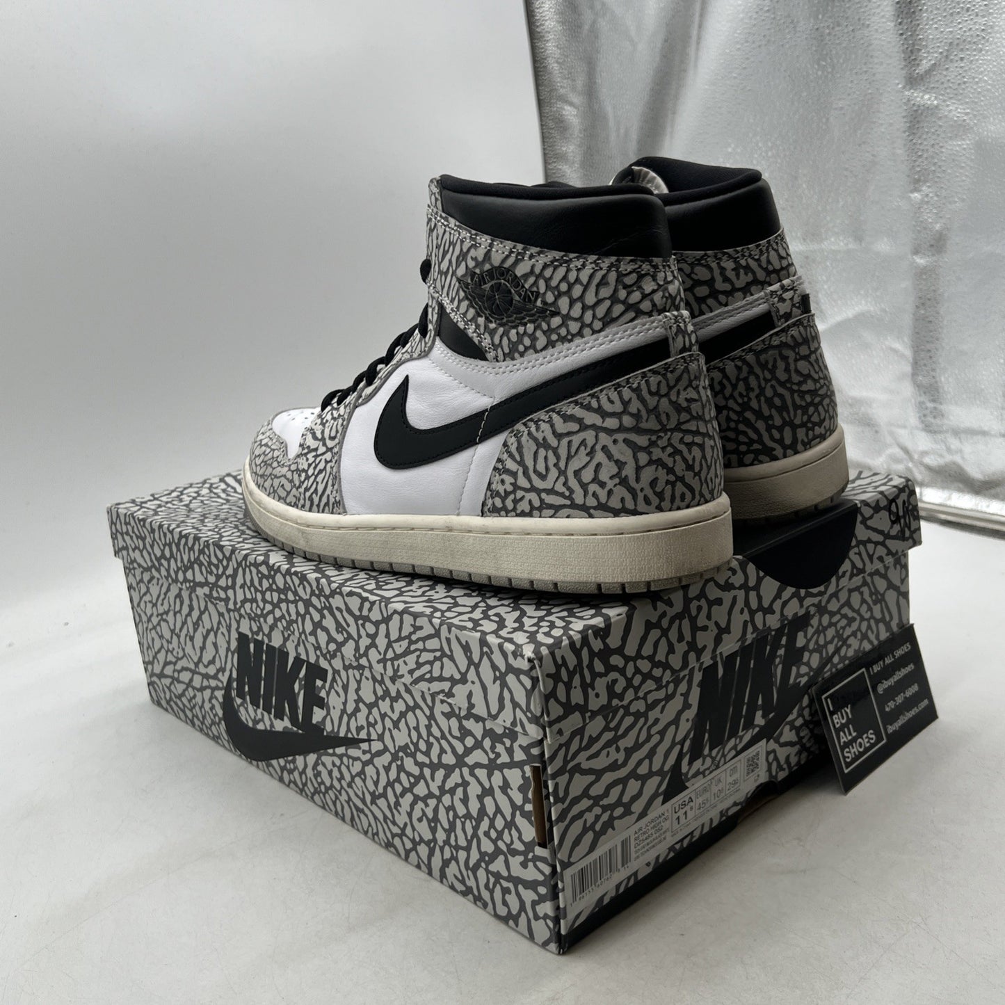 Size 11.5 - Air Jordan 1 Retro OG High White Cement (DZ5485-052)