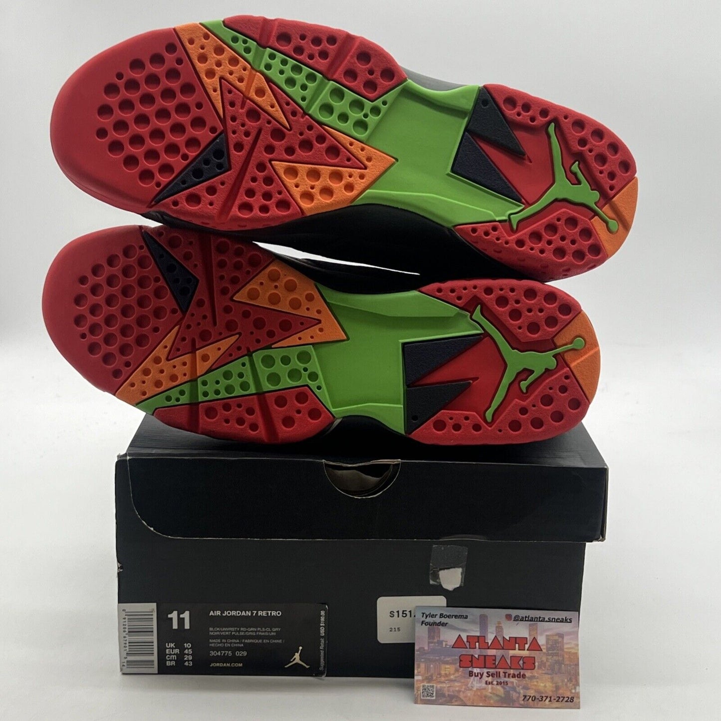 Size 11 - Air Jordan 7 Retro Marvin the Martian (304775-029)